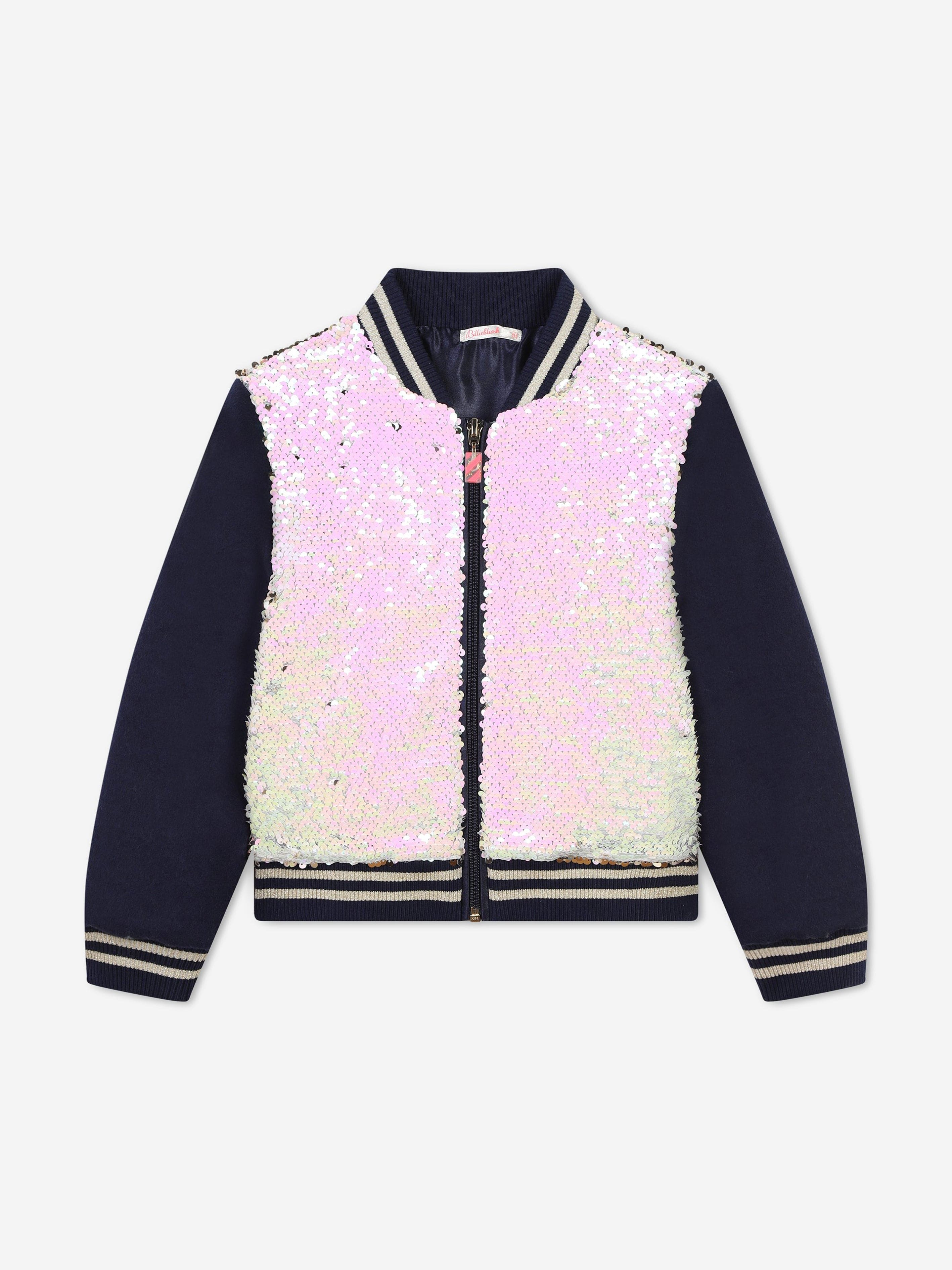 Billieblush Girls Sequin Jacket in Gold Free Shipping Best Pices
