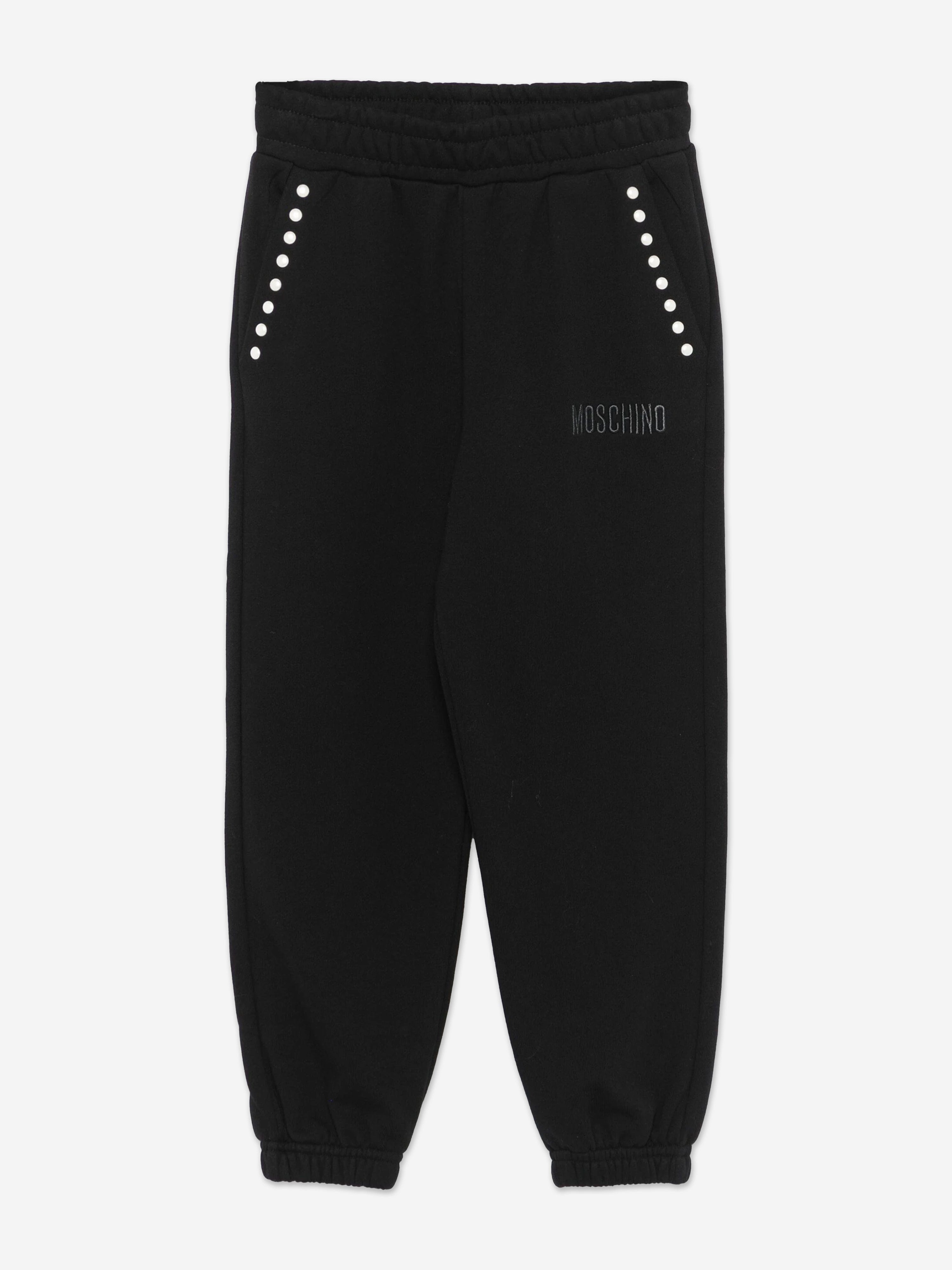 Moschino Girls Peace Pearls Joggers in Black Many Kinds Of Cheap Pice
