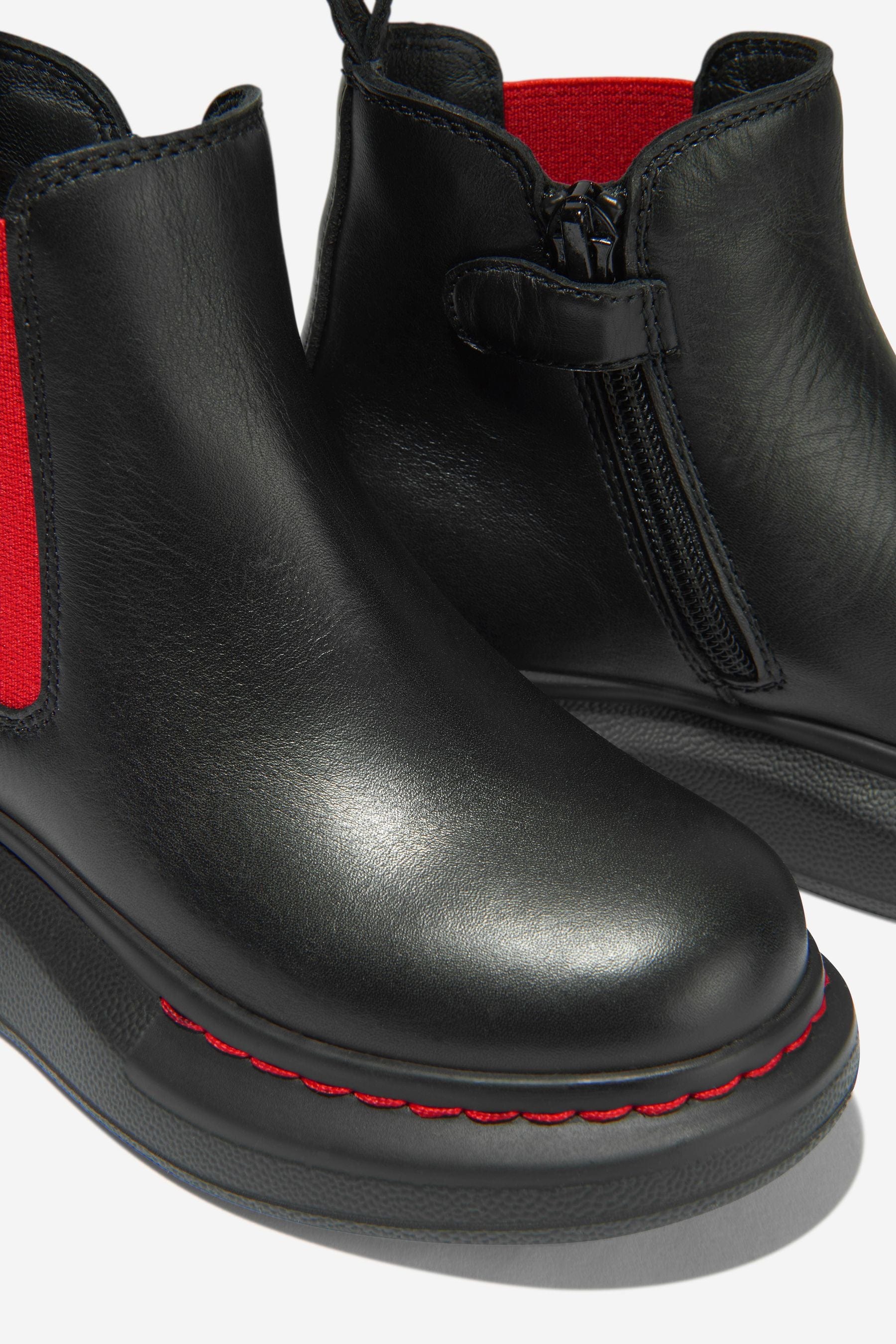 Alexander McQueen Kids Leather Chunky Chelsea Boots The Cheapest Cheap Online