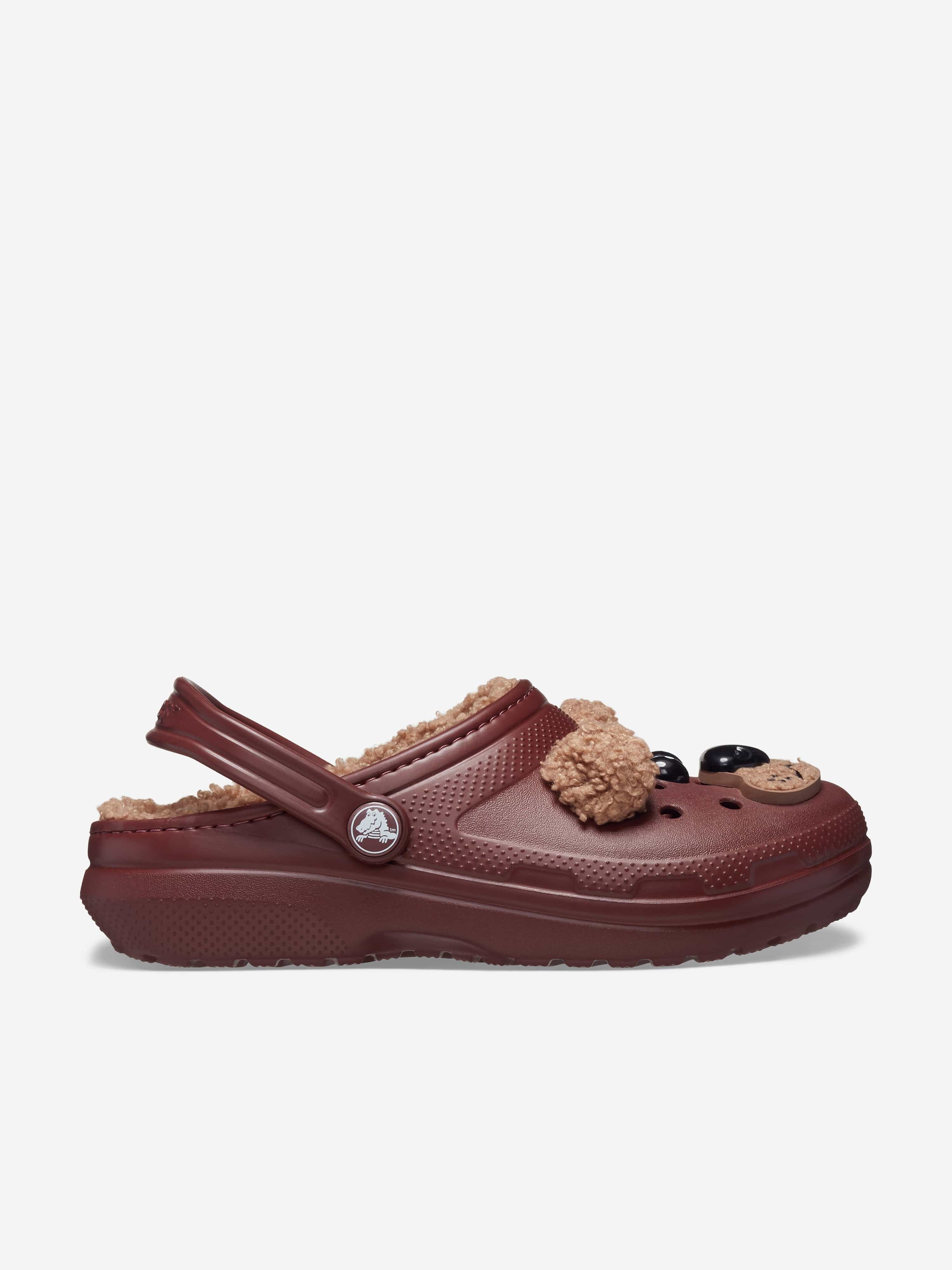 Crocs Kids Classic Lined I Am Bear Clog in Brown Sale Explore