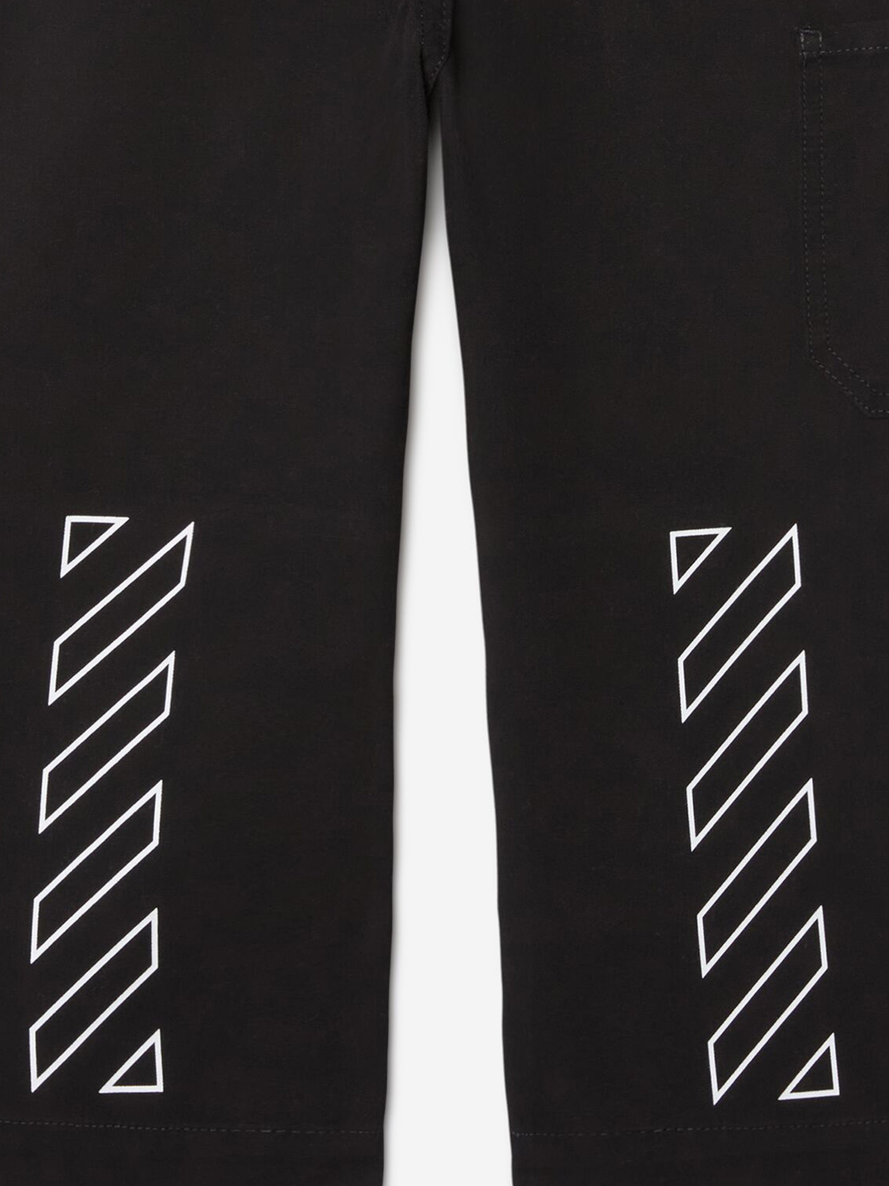 Off-White Boys Off Stamp Clear Worker Trousers in Black Buy Cheap Great Deals