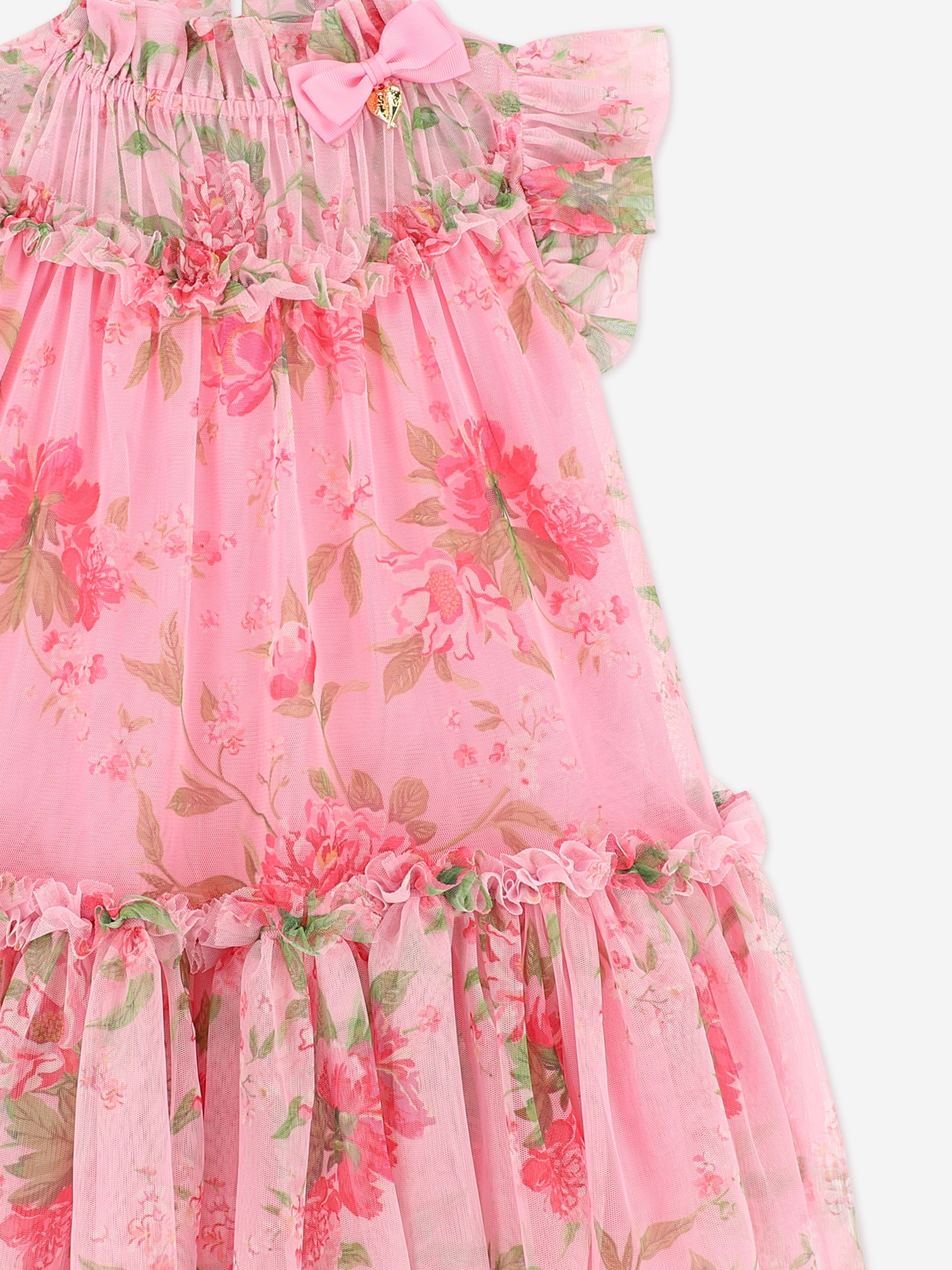 Girls Marigold Flower Dress in Pink Classic Cheap Pice