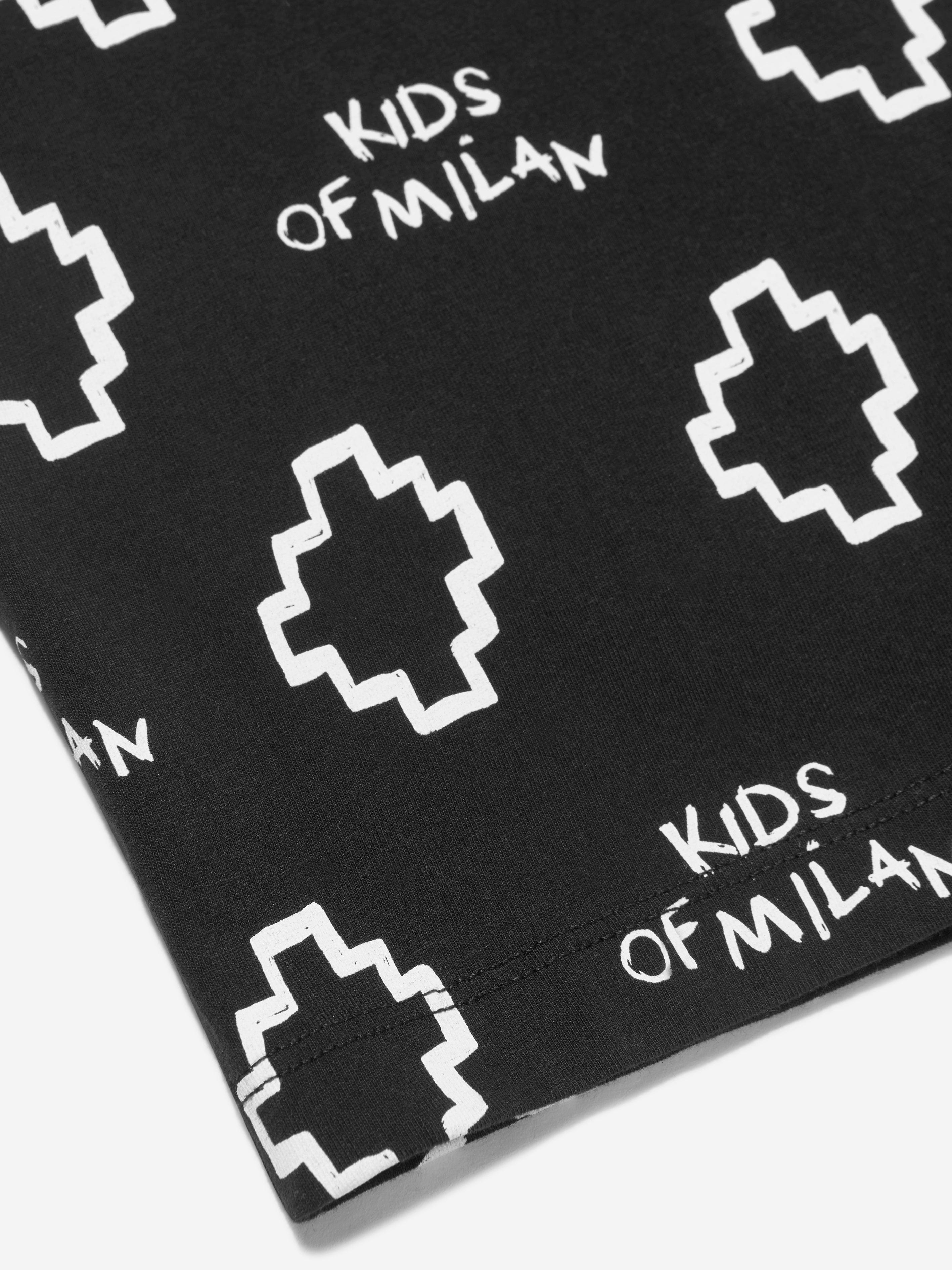Marcelo Burlon Boys Cotton Short Sleeve Logo T-Shirt Sale Professional