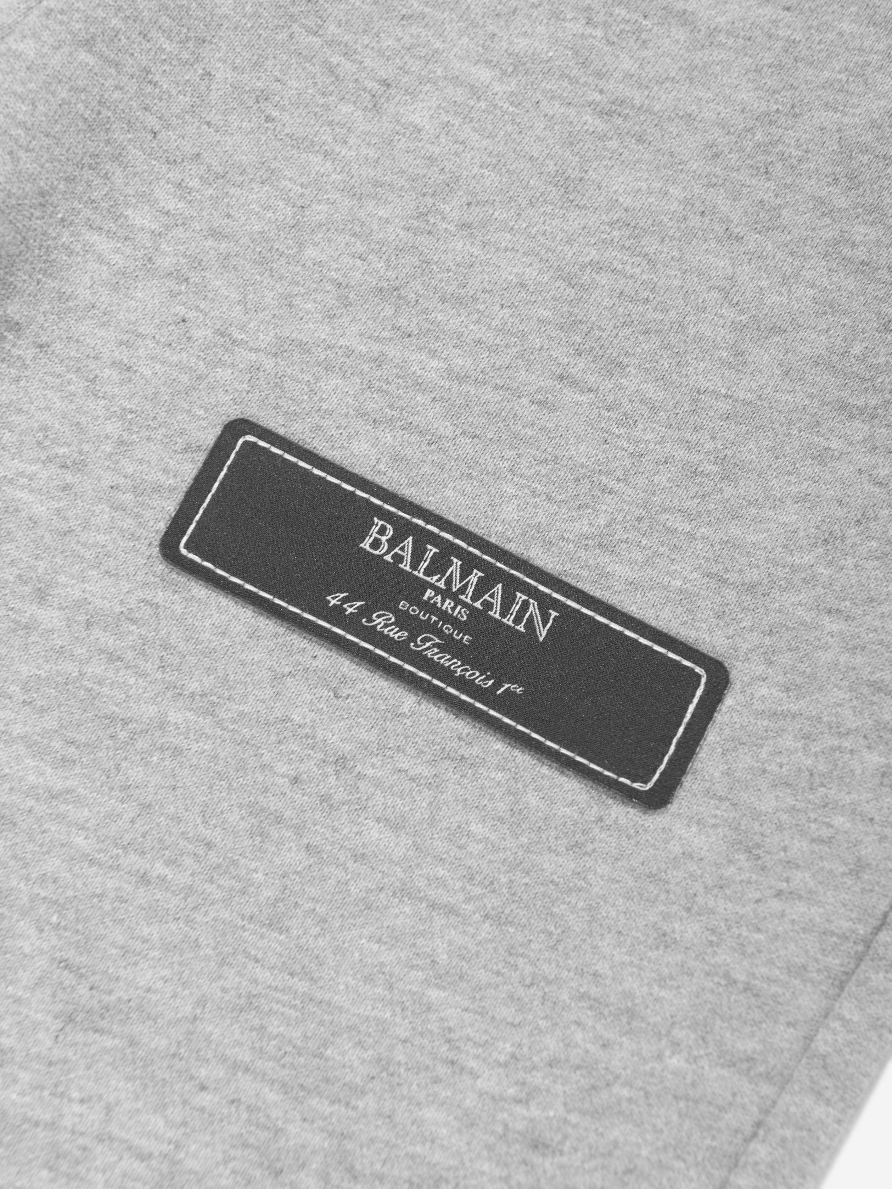 Balmain Kids Logo Joggers in Grey Outlet 2025 Newest