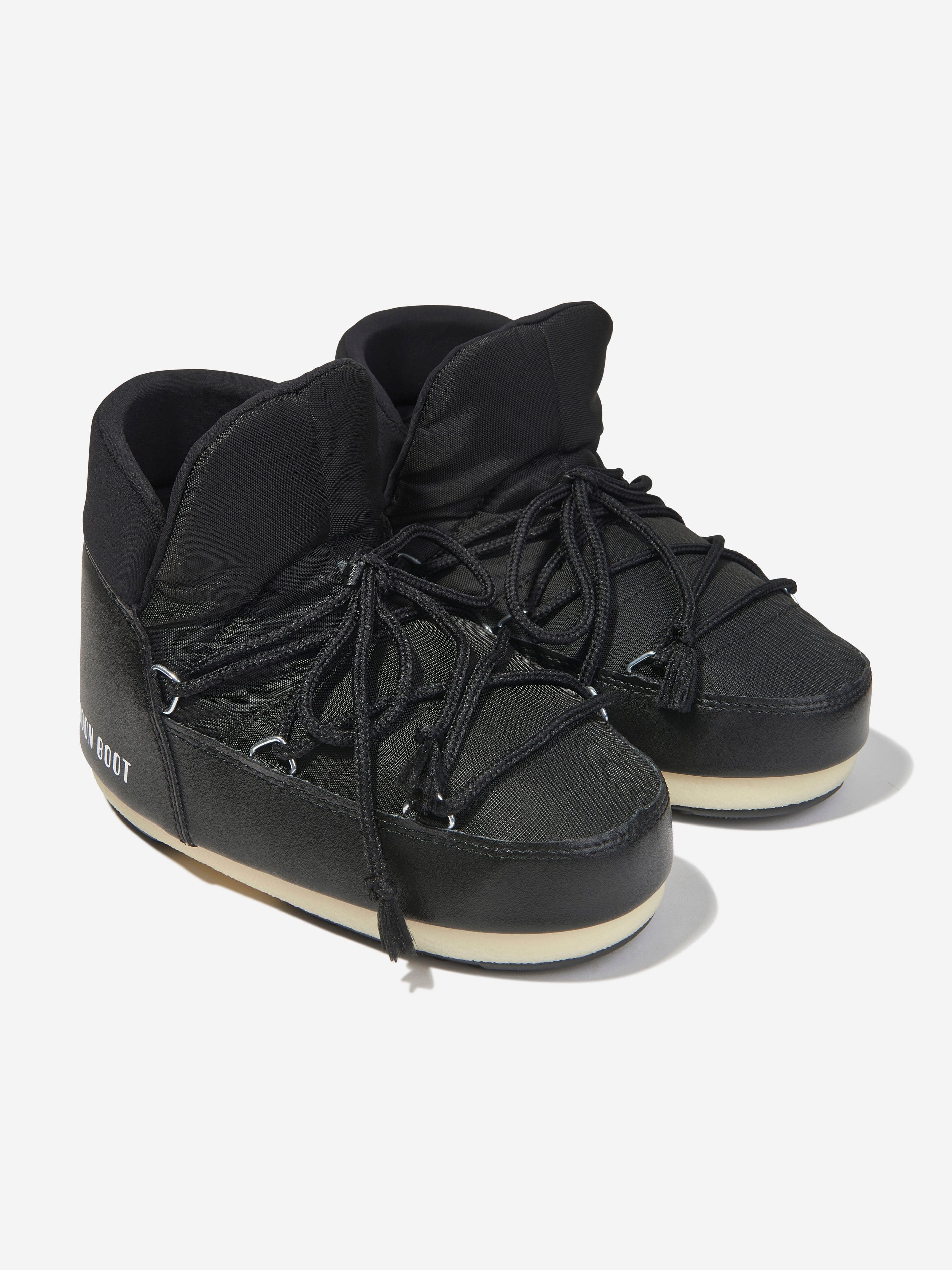 Moon Boot Kids Nylon Pumps in Black For Cheap Pice
