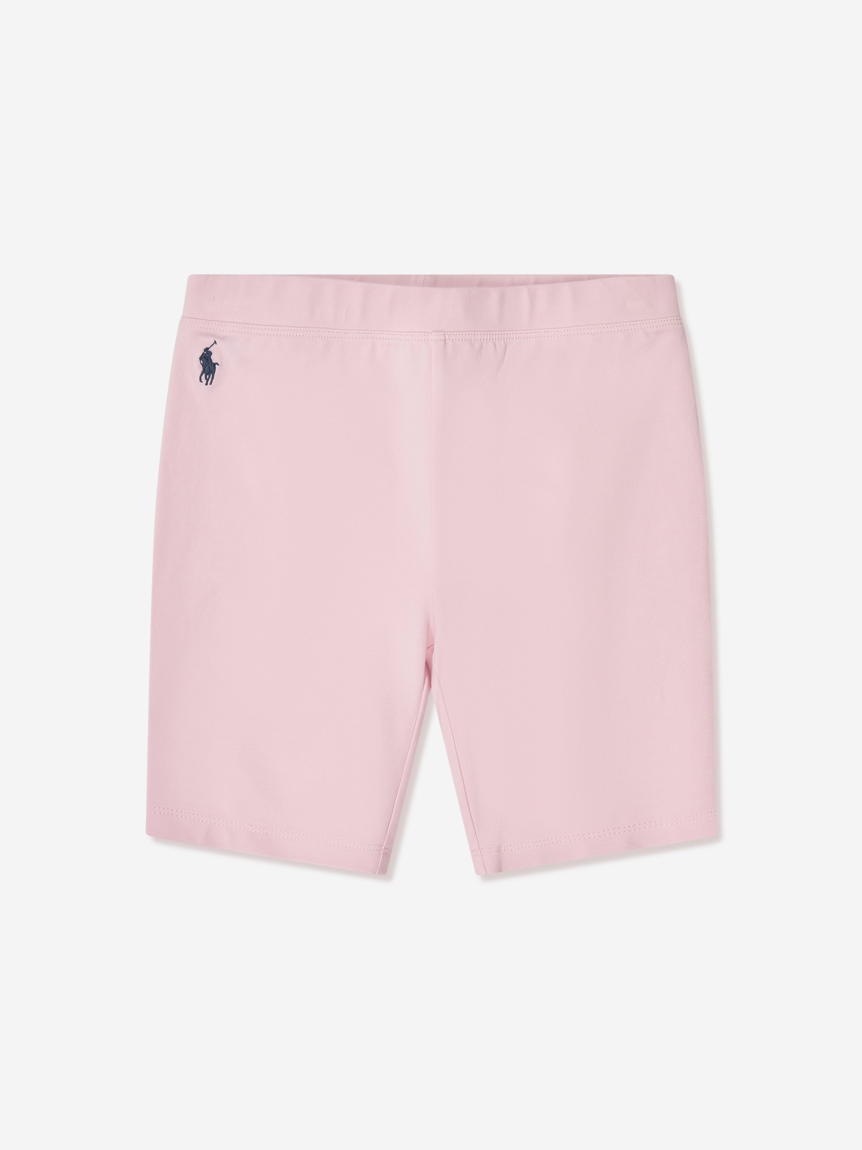 Ralph Lauren Girls Logo Cycling Shorts in Pink Cheap High Quality