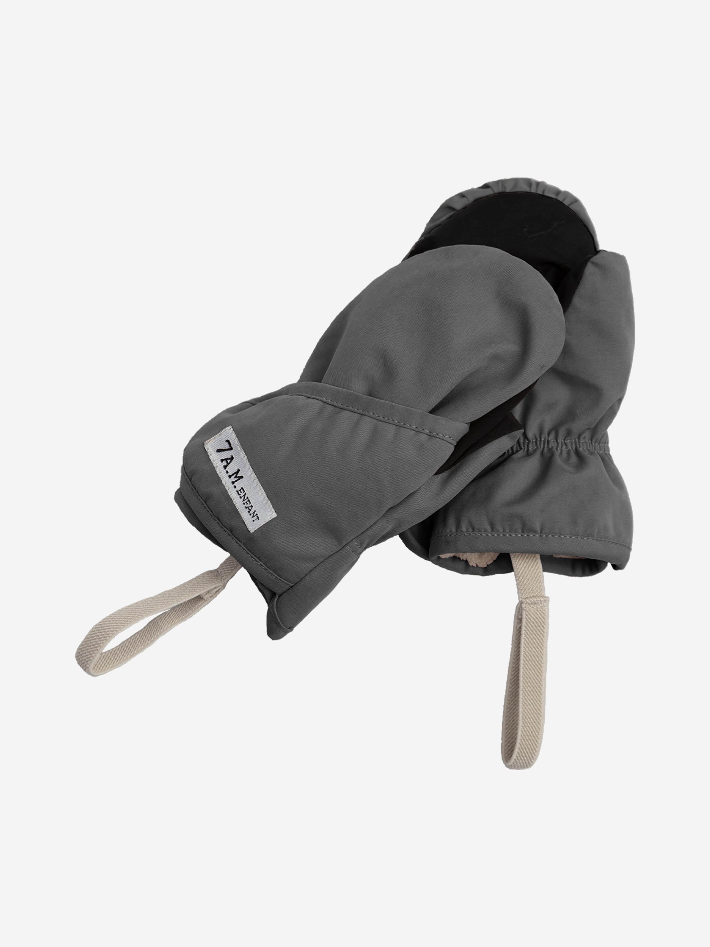 7AM Enfant Baby Boys The Cub Set-Benji Mittens & Hat (Ears) in Grey Sale Purchase