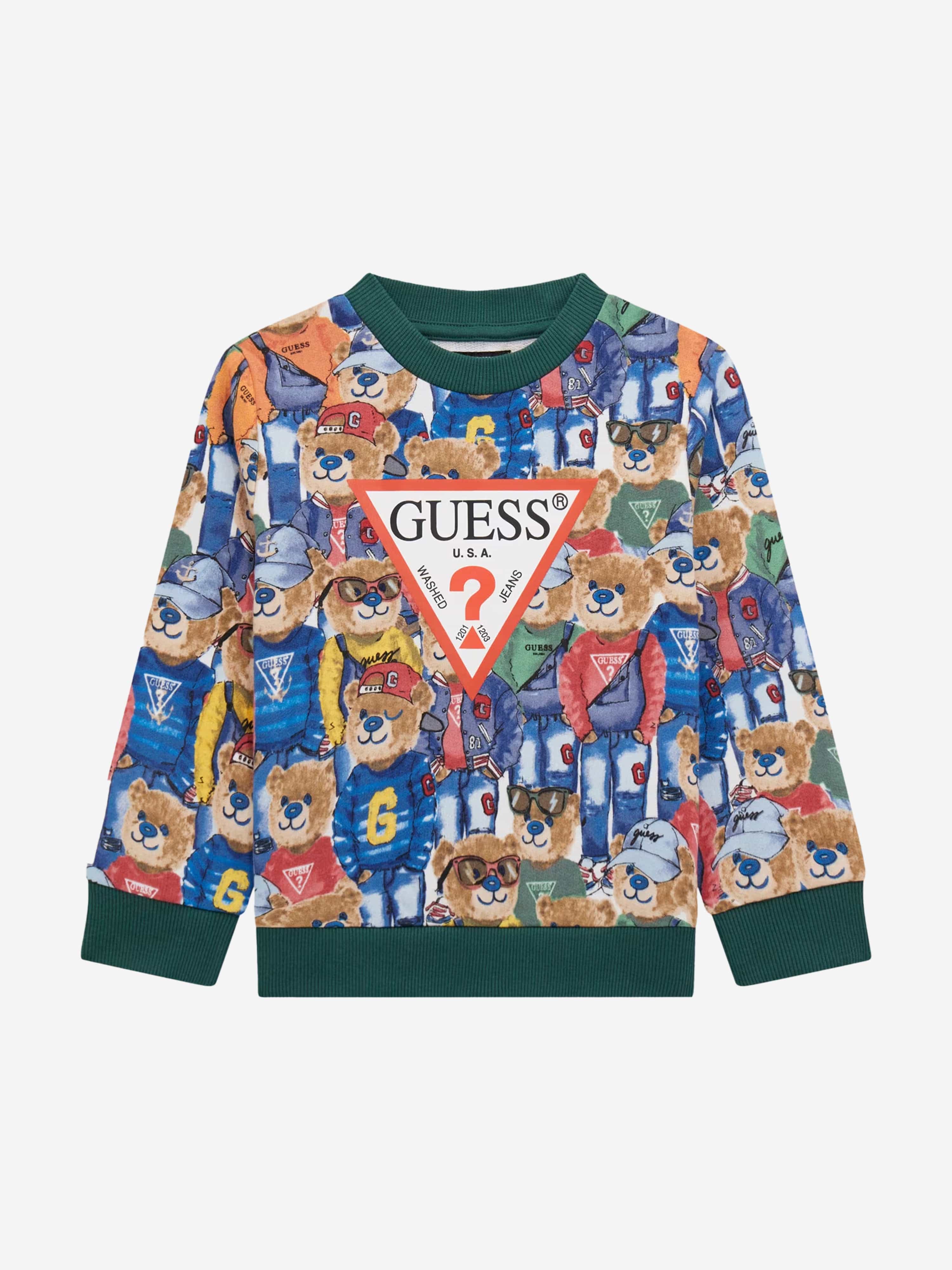 Boys Bear Print Sweatshirt in Multicolour Ebay