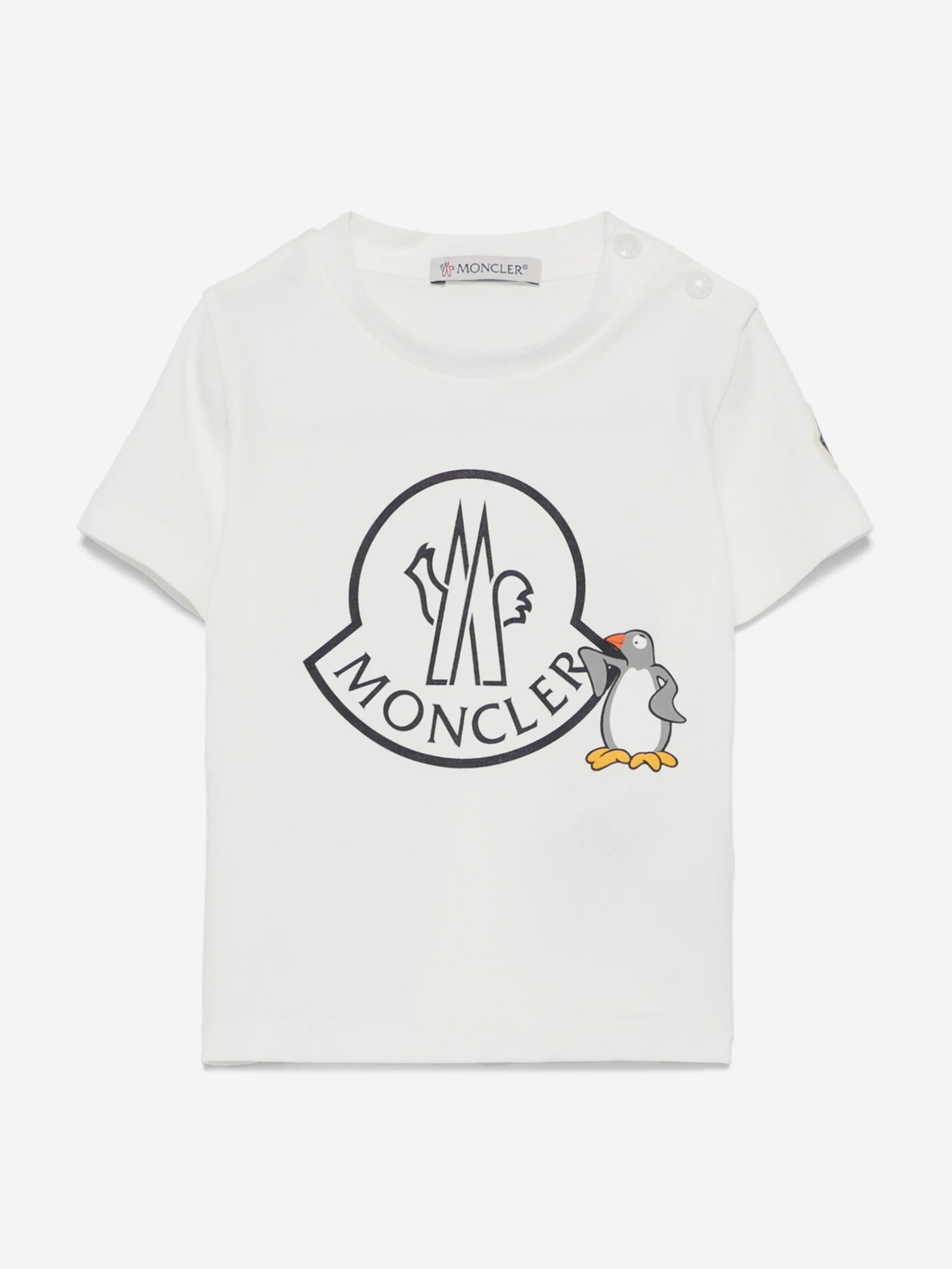 Moncler Enfant Baby Boys Logo T-Shirt in White Order