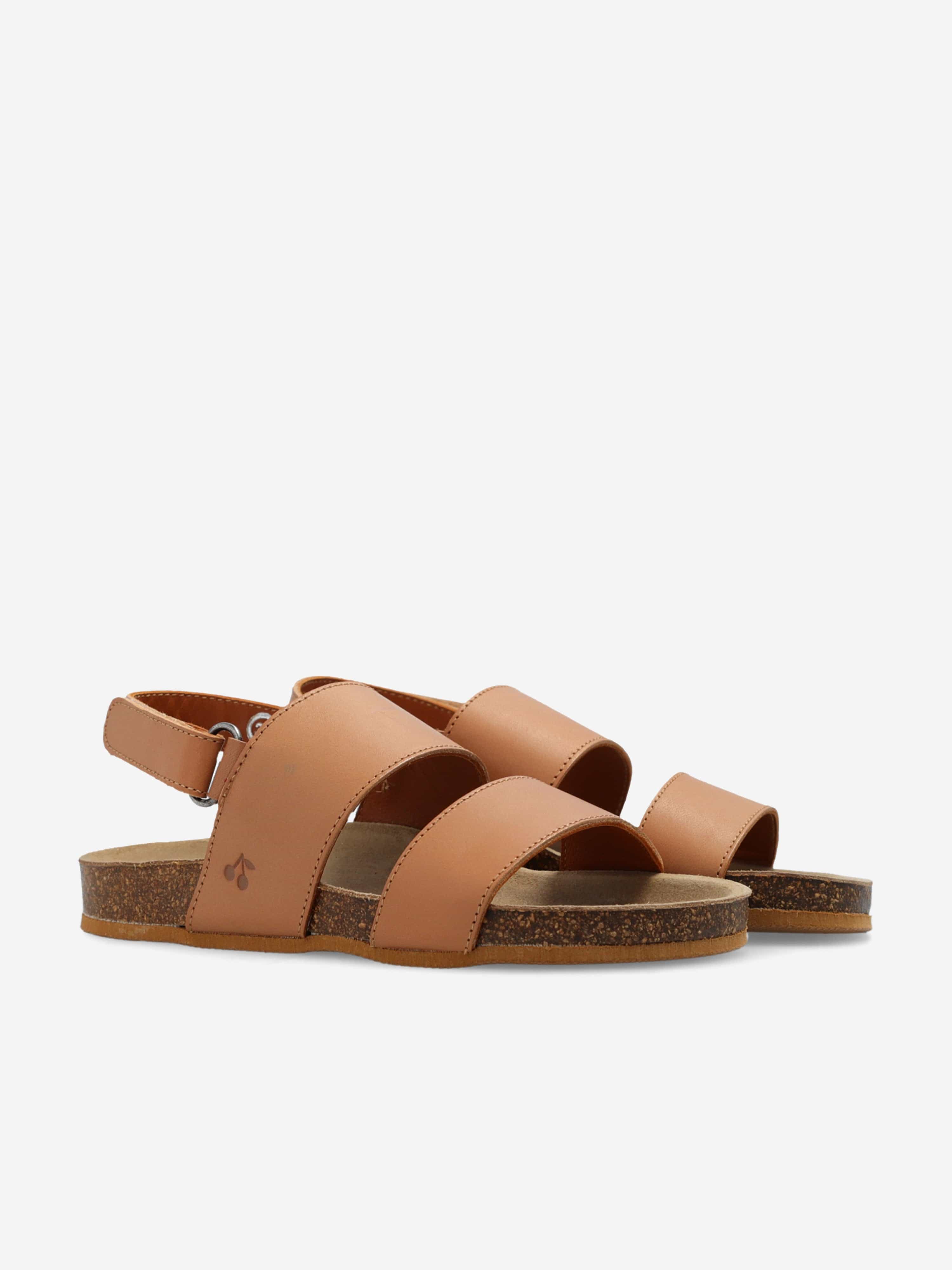 Bonpoint Boys Leather Agostino Sandals in Brown Cheap Sale Free Shipping