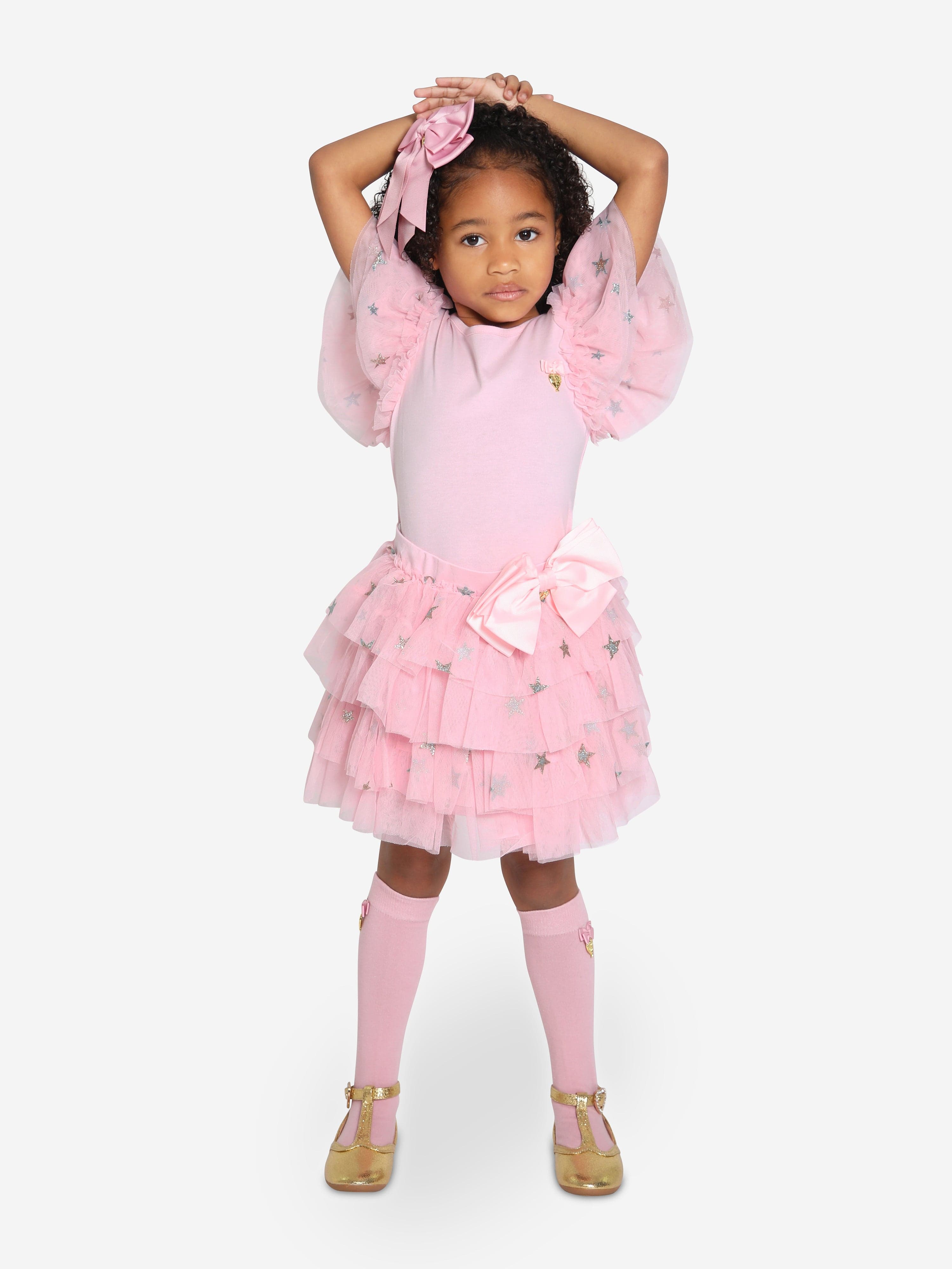 Angels Face Girls Abbie Star Skirt in Pink Cheap Usa Stockist