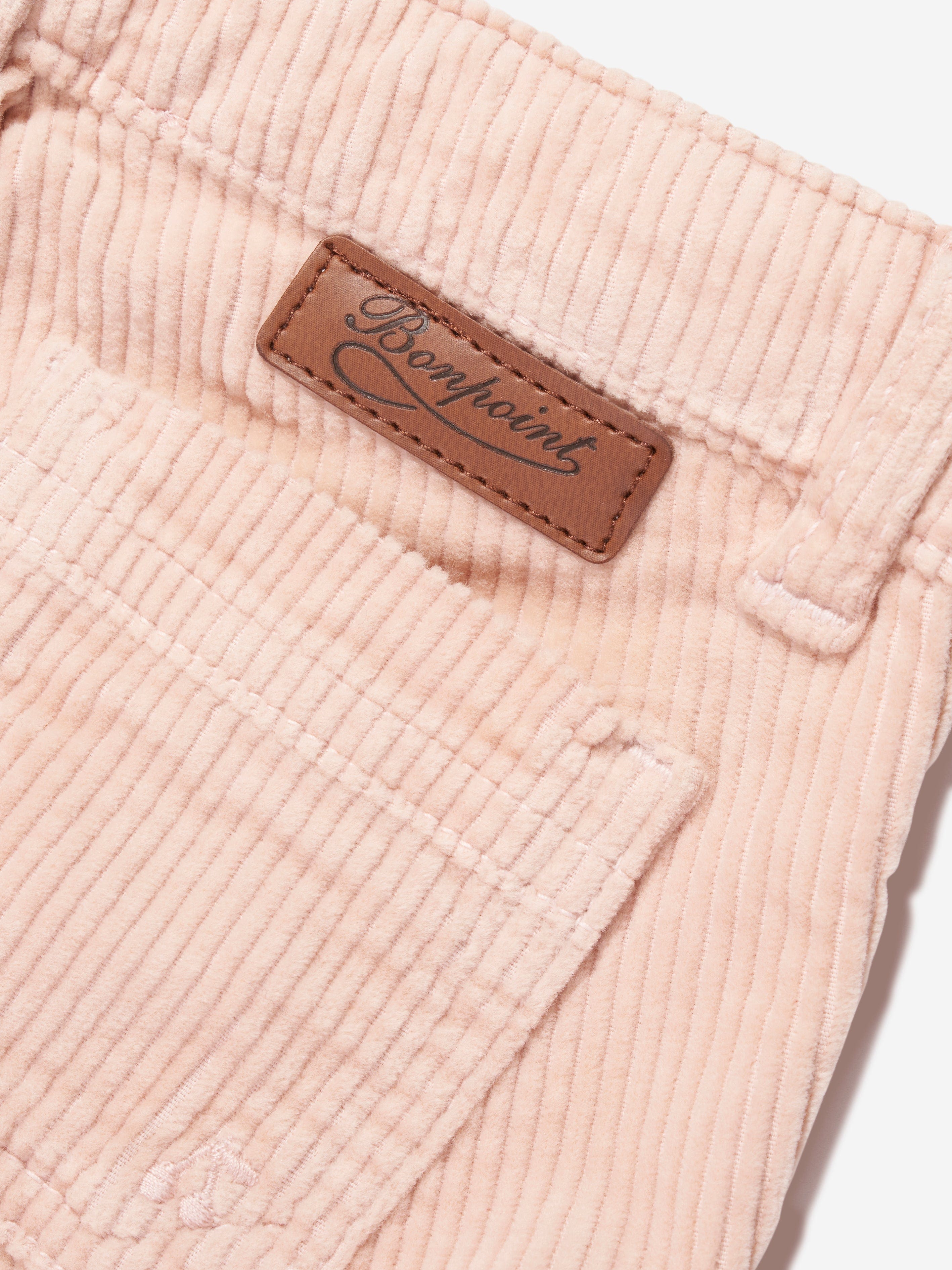 Bonpoint Girls Junon Wide Leg Trousers in Pink Perfect Cheap Online