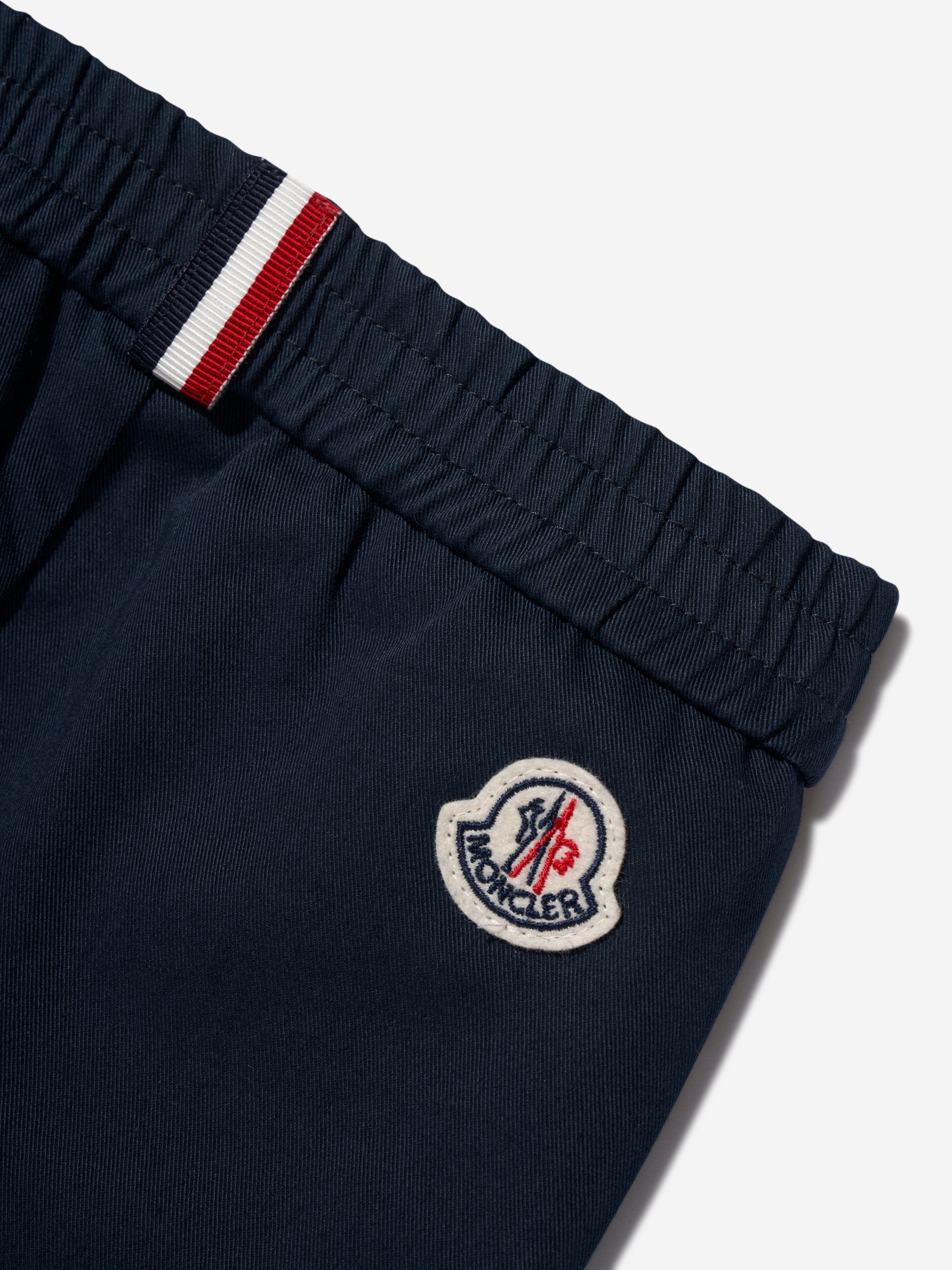 Moncler Enfant Baby Boys Logo Joggers in Navy For Cheap Sale Online