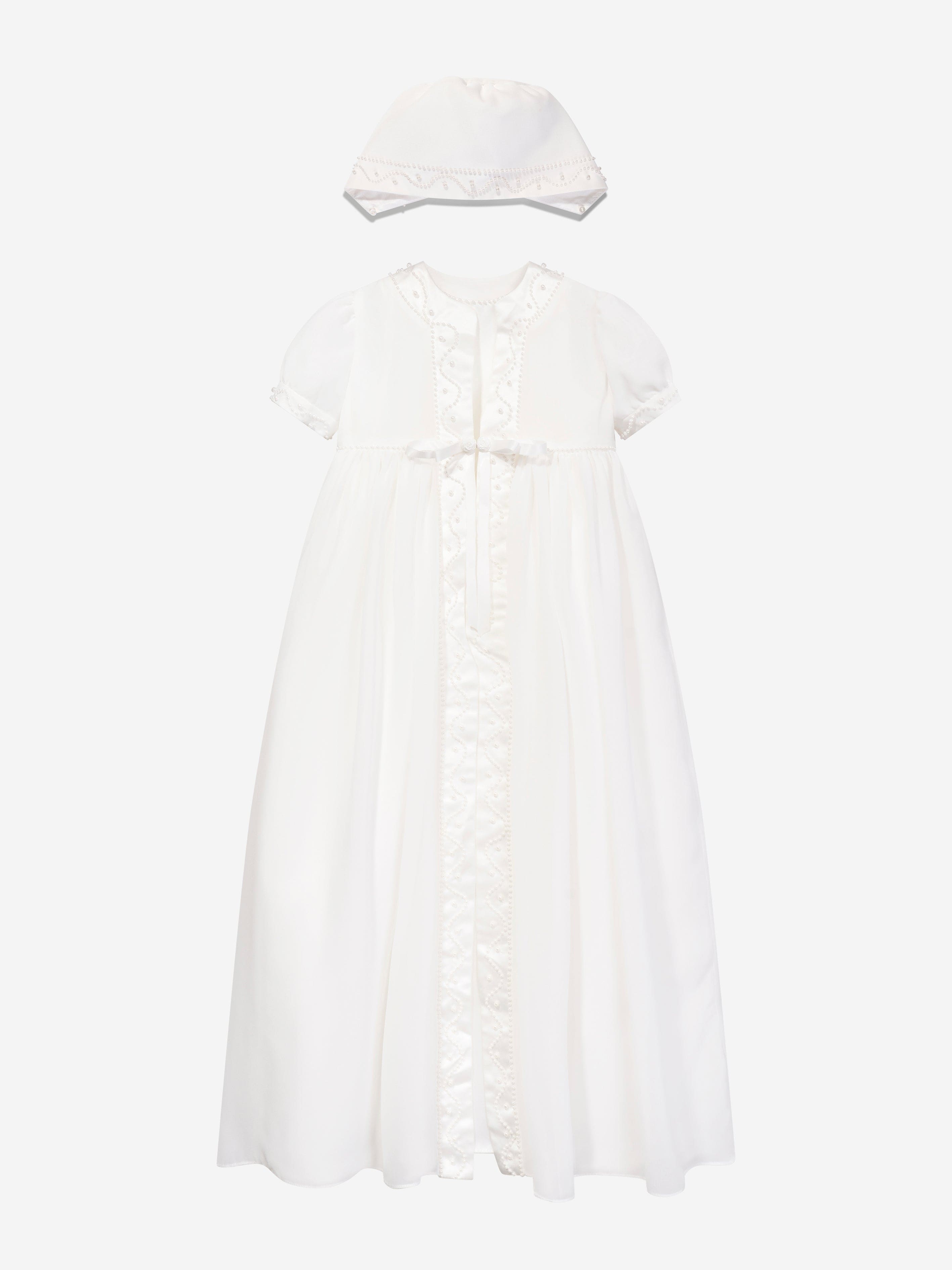 Sarah Louise Baby Girls Christening Robe Coat And Bonnet in Ivory Outlet Store Cheap Online