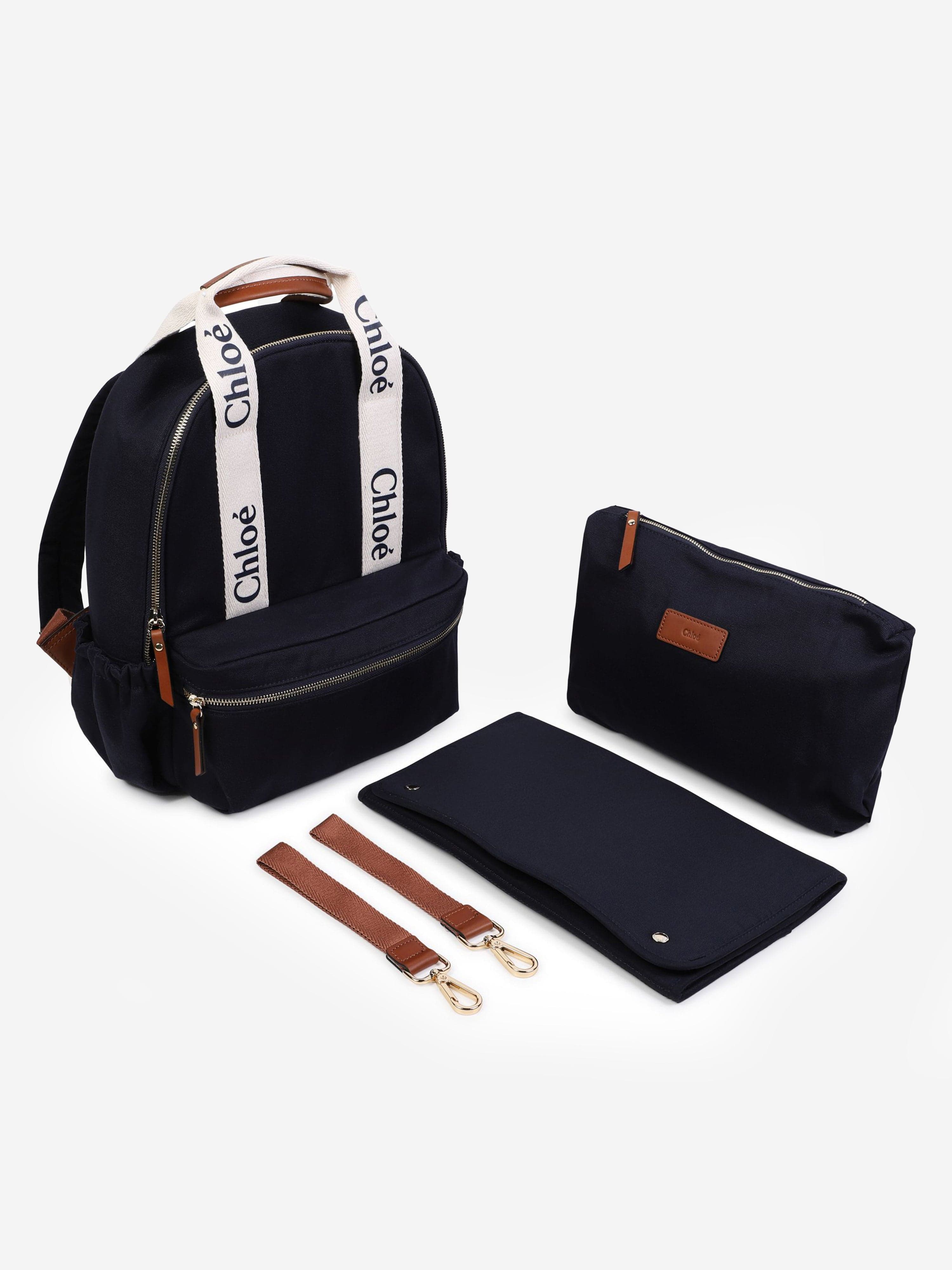 Chlo¨¦ Baby Canvas Changing Backpack in Navy (36cm) Free Shipping New Styles