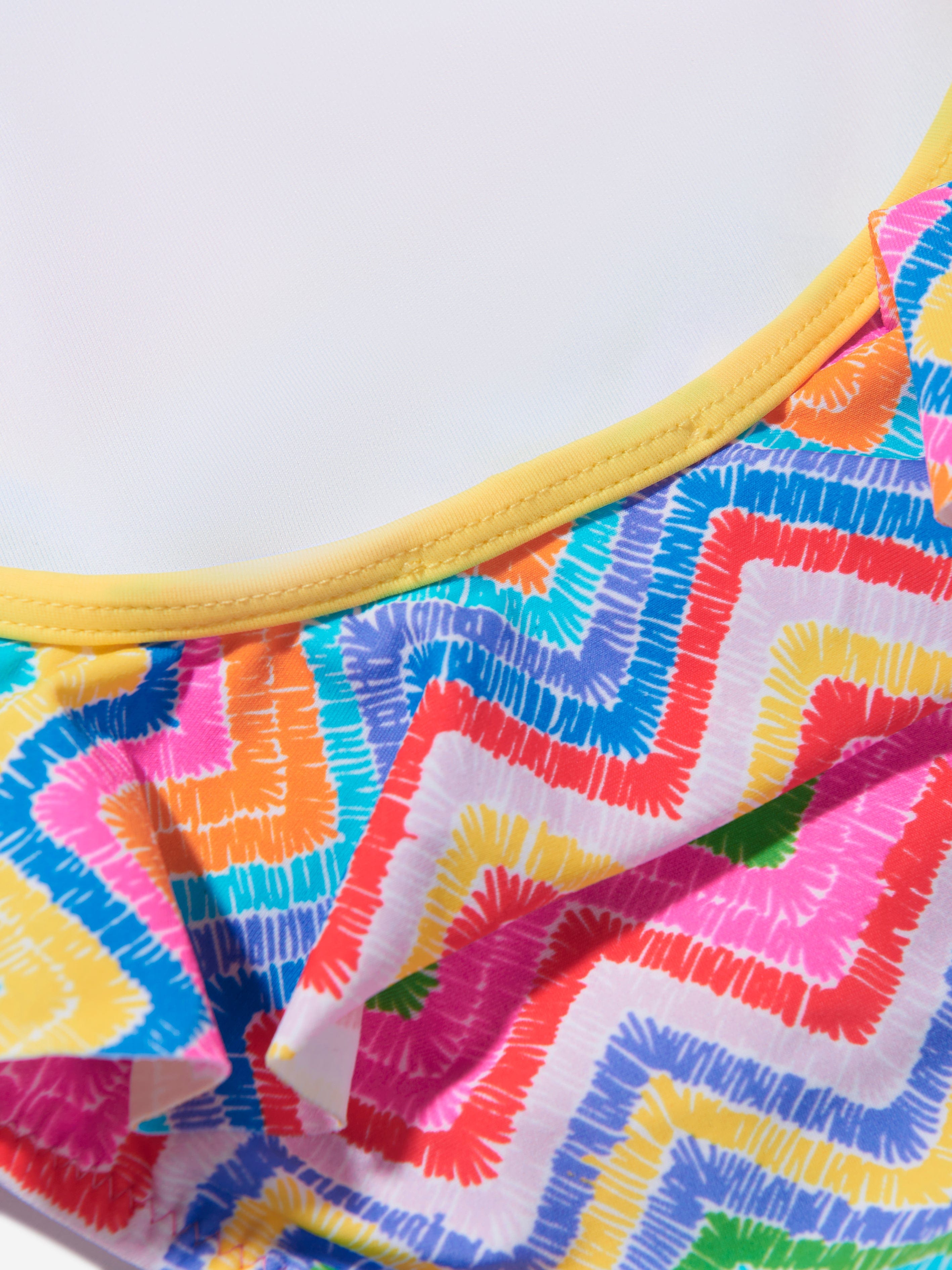 Nessi Byrd Girls Ruffled Open Back Julie Swimsuit in Multicolour Cheapest Pice Online