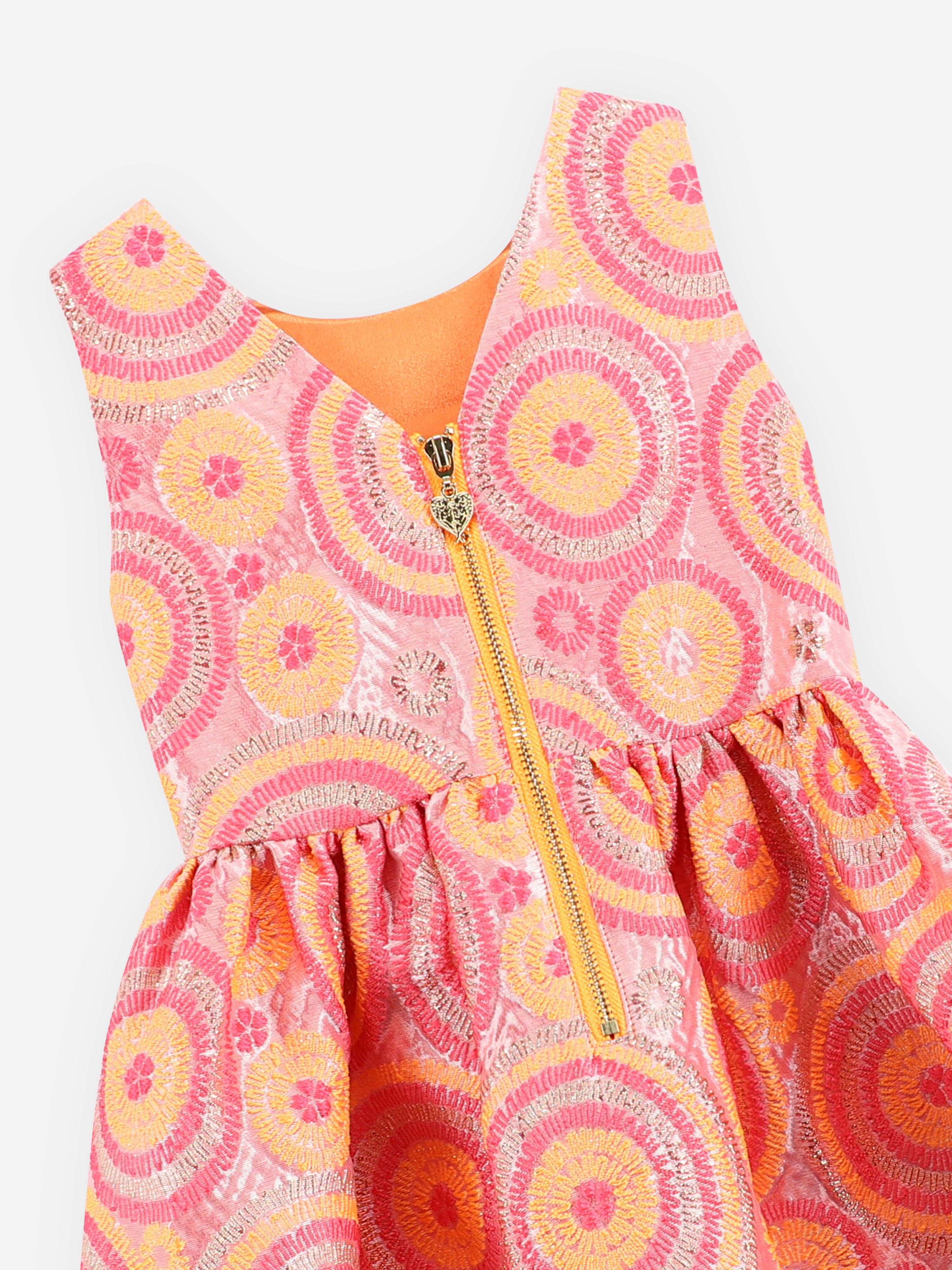 Angels Face Girls Ruby Circle Dress in Orange Sast