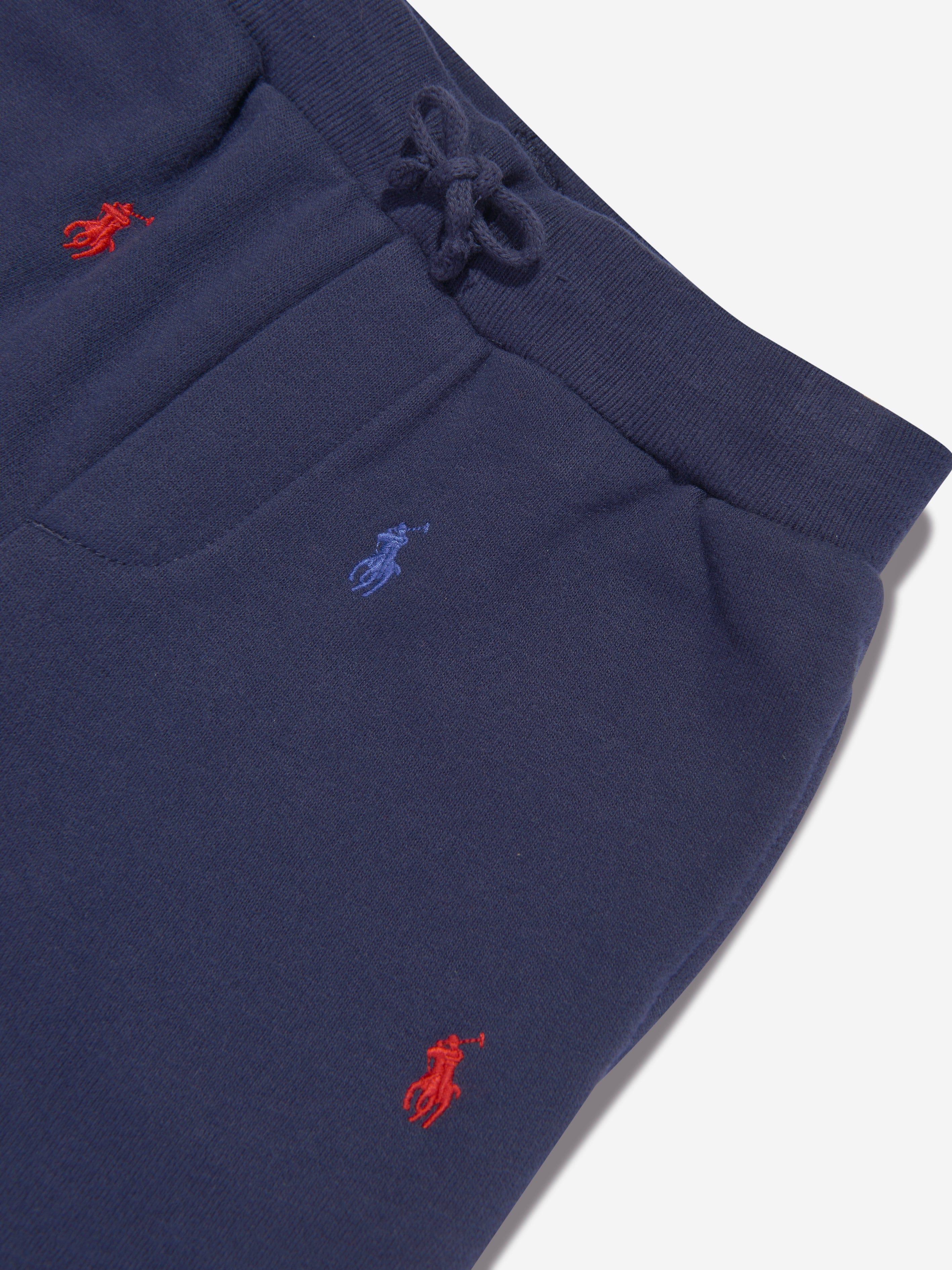 Ralph Lauren Boys Multi Logo Joggers in Navy Clearance Store Cheap Online