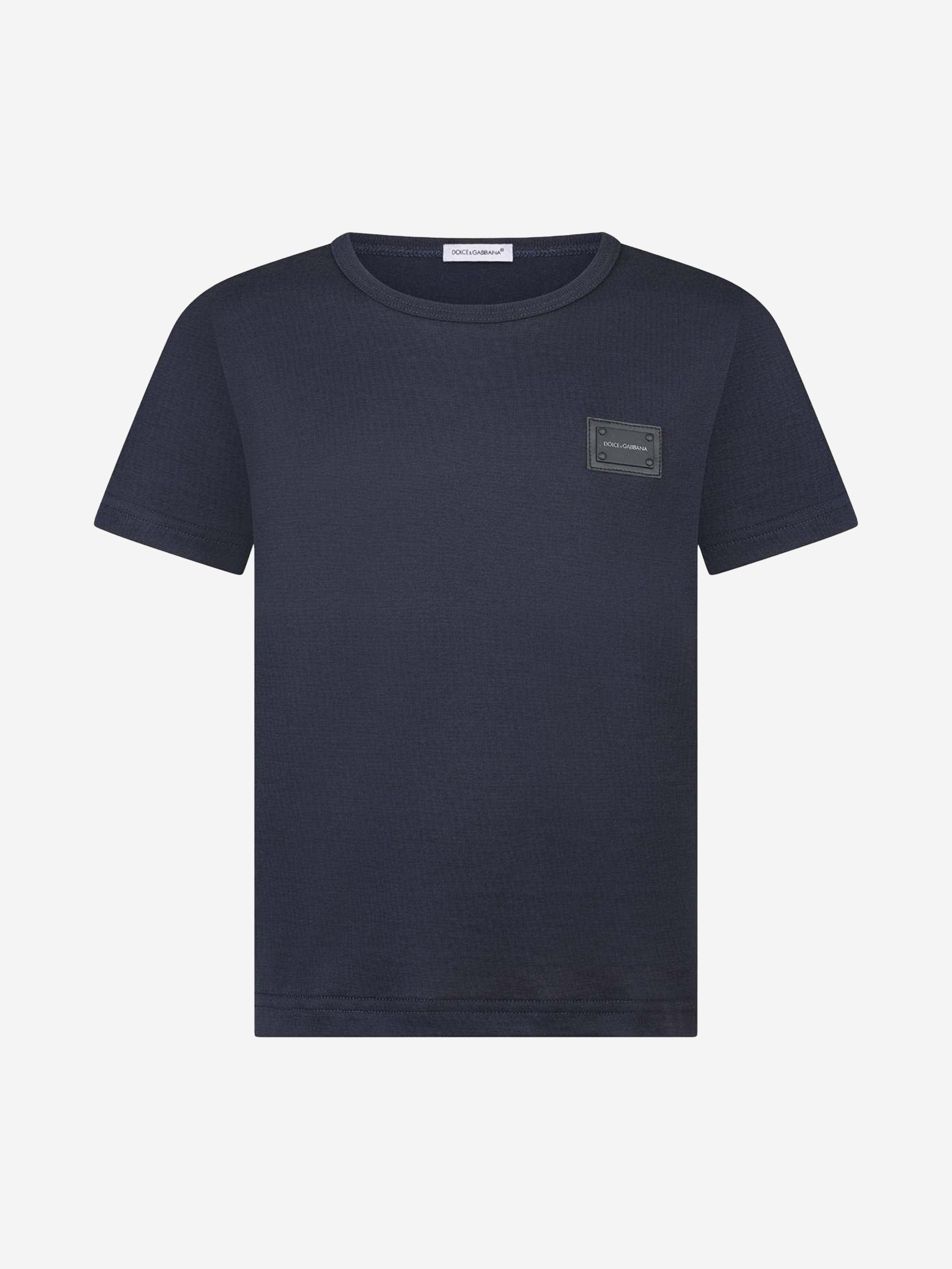 Dolce & Gabbana Boys Cotton Jersey Logo T-Shirt Affordable Cheap Pice