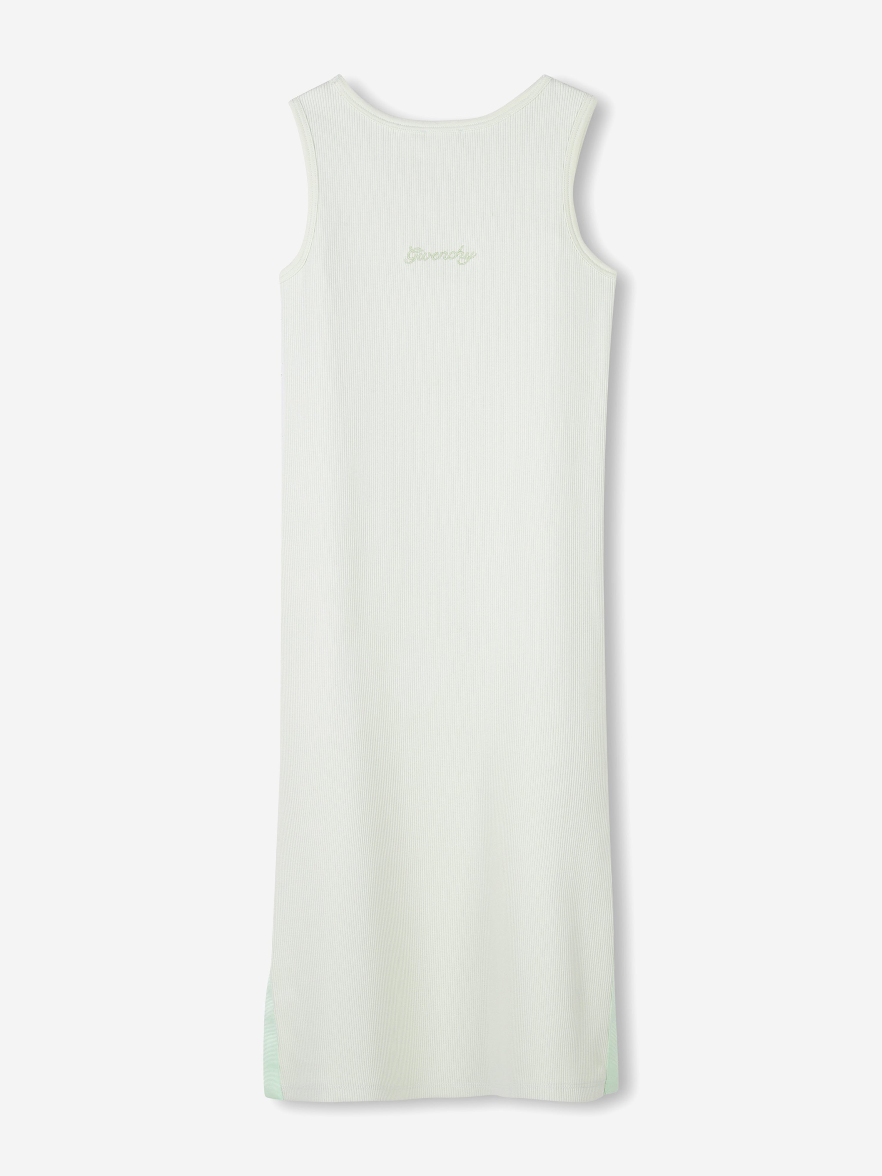 Girls Ribbed Logo Tank Dress in Green Sale Recommend