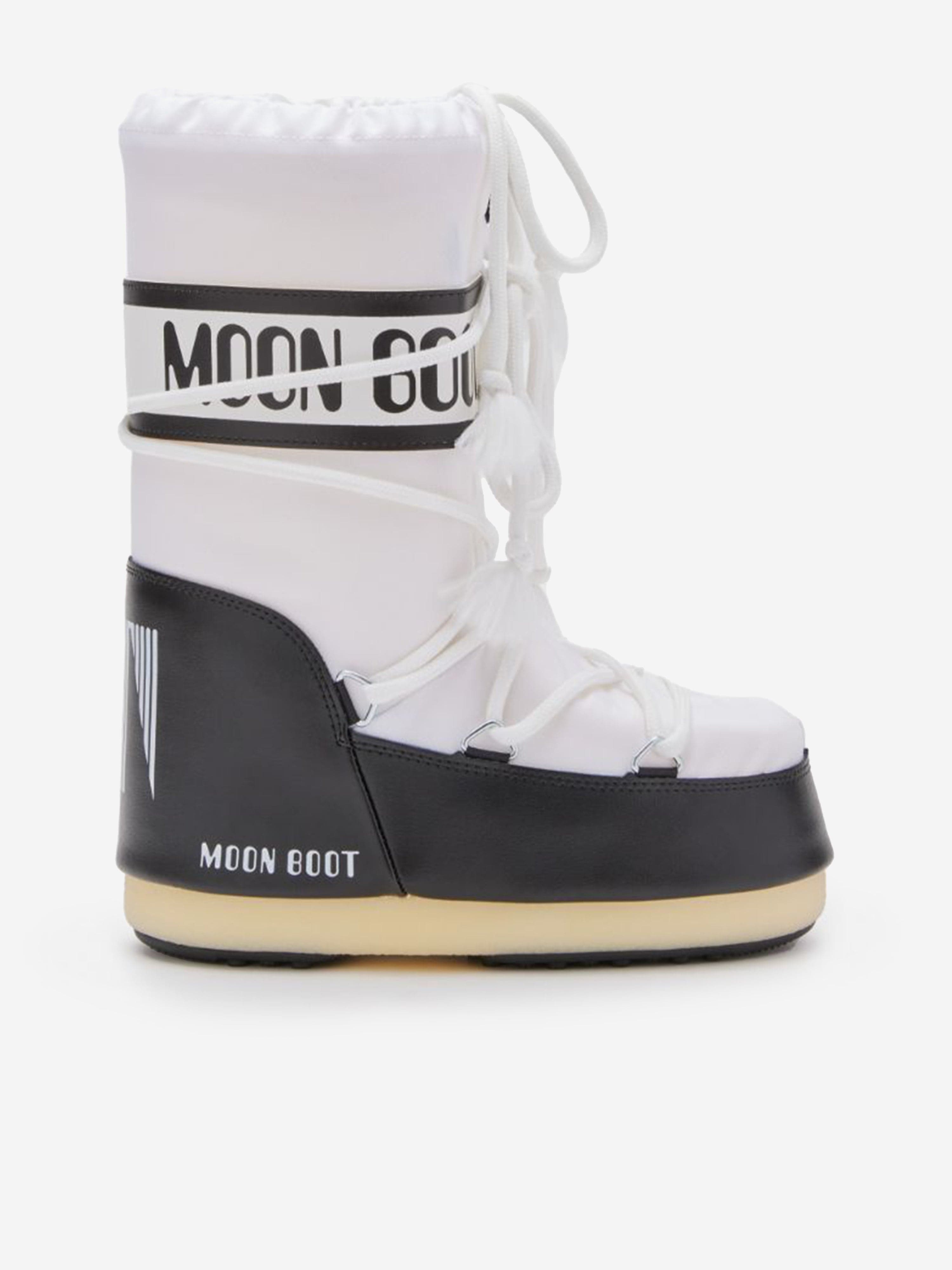 Moon Boot Kids Icon Boots in White Cheap Sale Manchester Great Sale