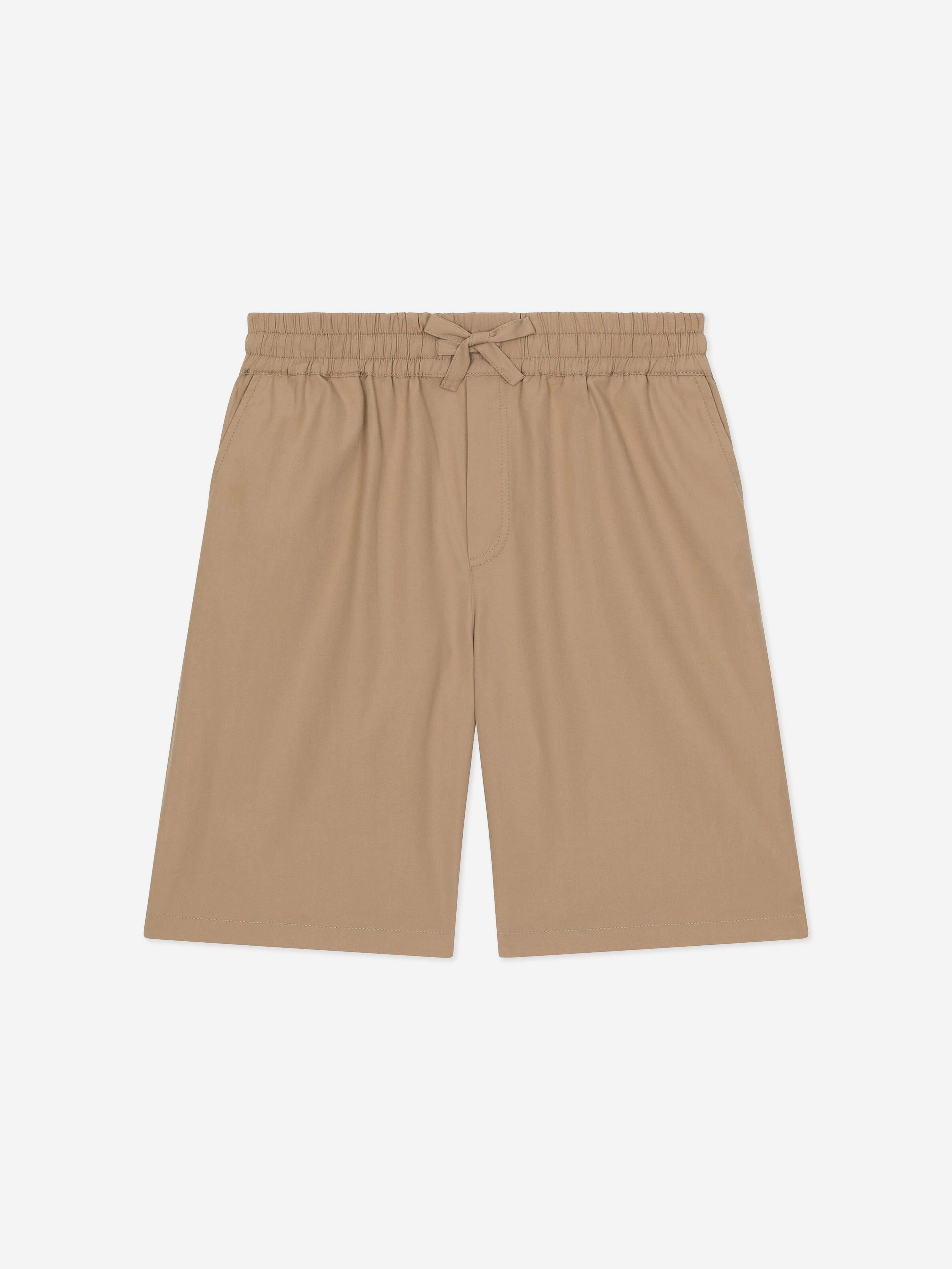 Dolce & Gabbana Boys Palermo Bermuda Shorts in Beige Genuine For Sale