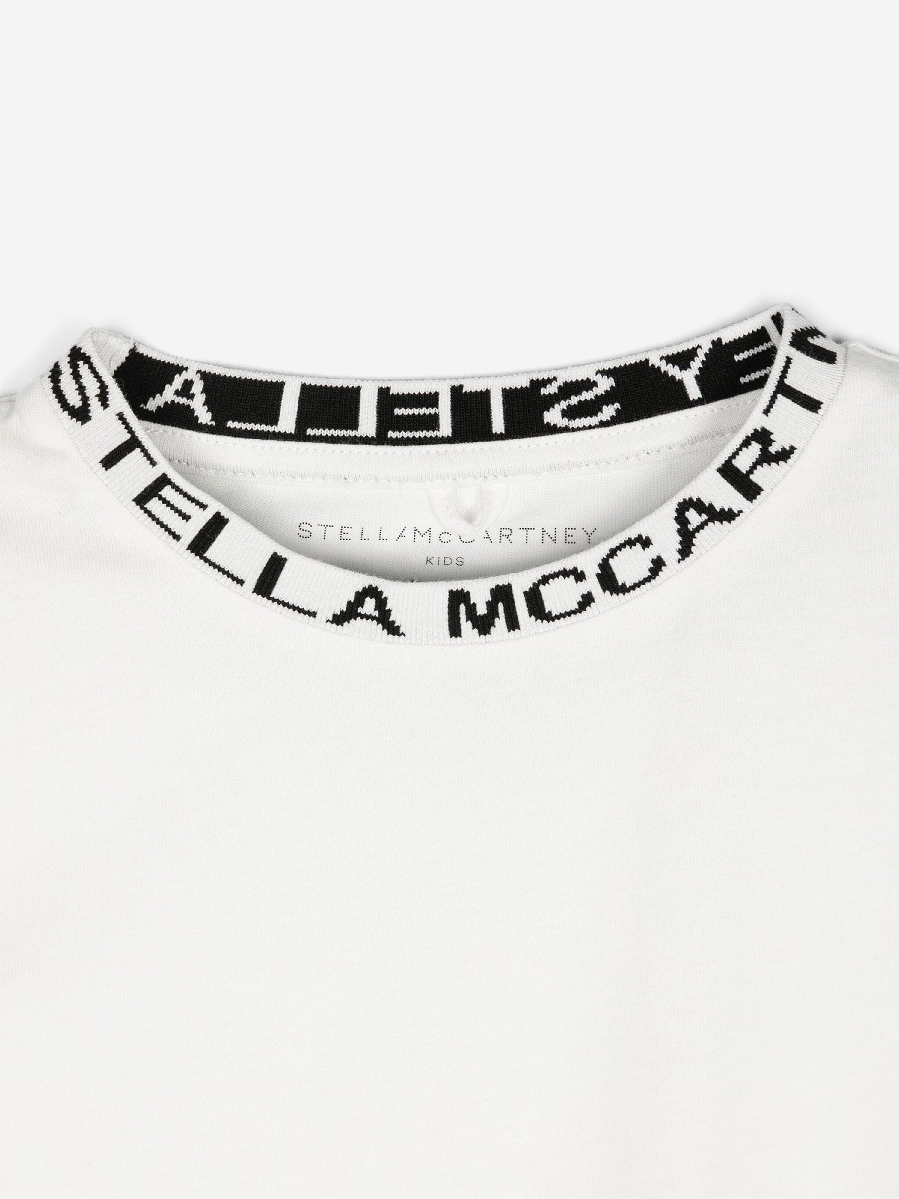 Stella McCartney Boys Logo T-Shirt in Ivory Huge Surprise For Sale
