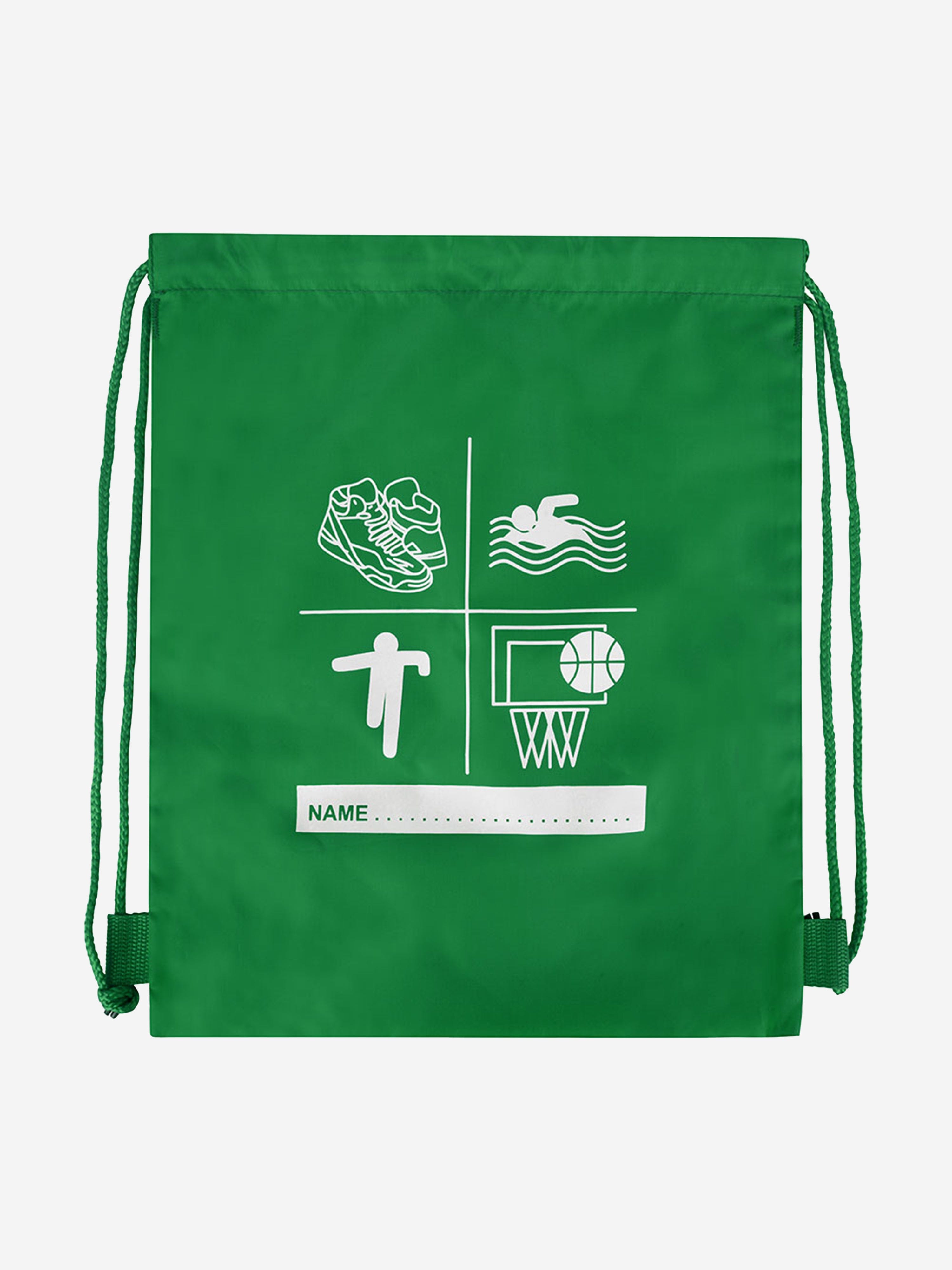 Zeco Kids School Premium Printed PE Bag in Green (40cm) New Arrival