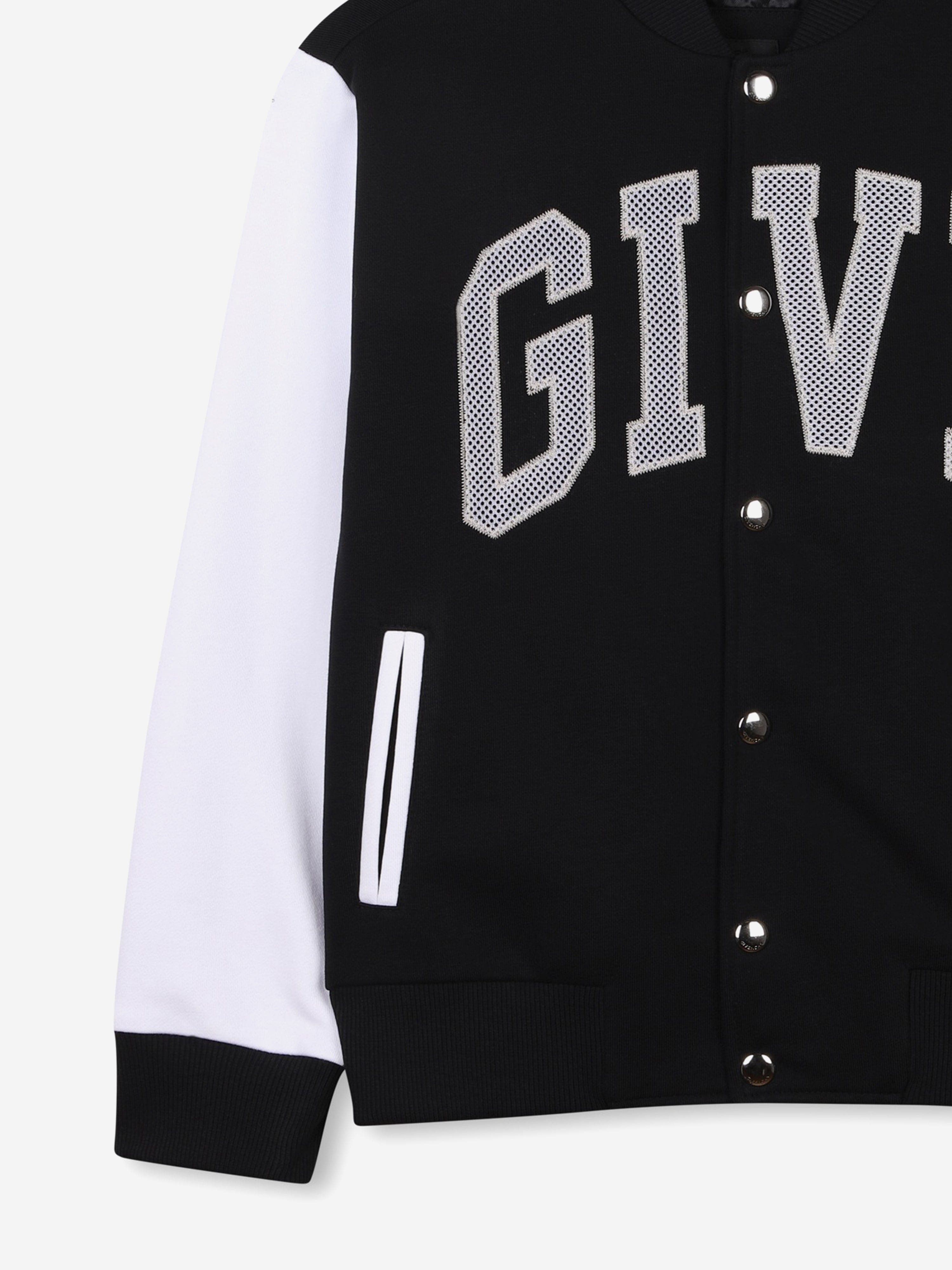Boys Fleece Varsity Bomber Jacket in Black How Much For Sale