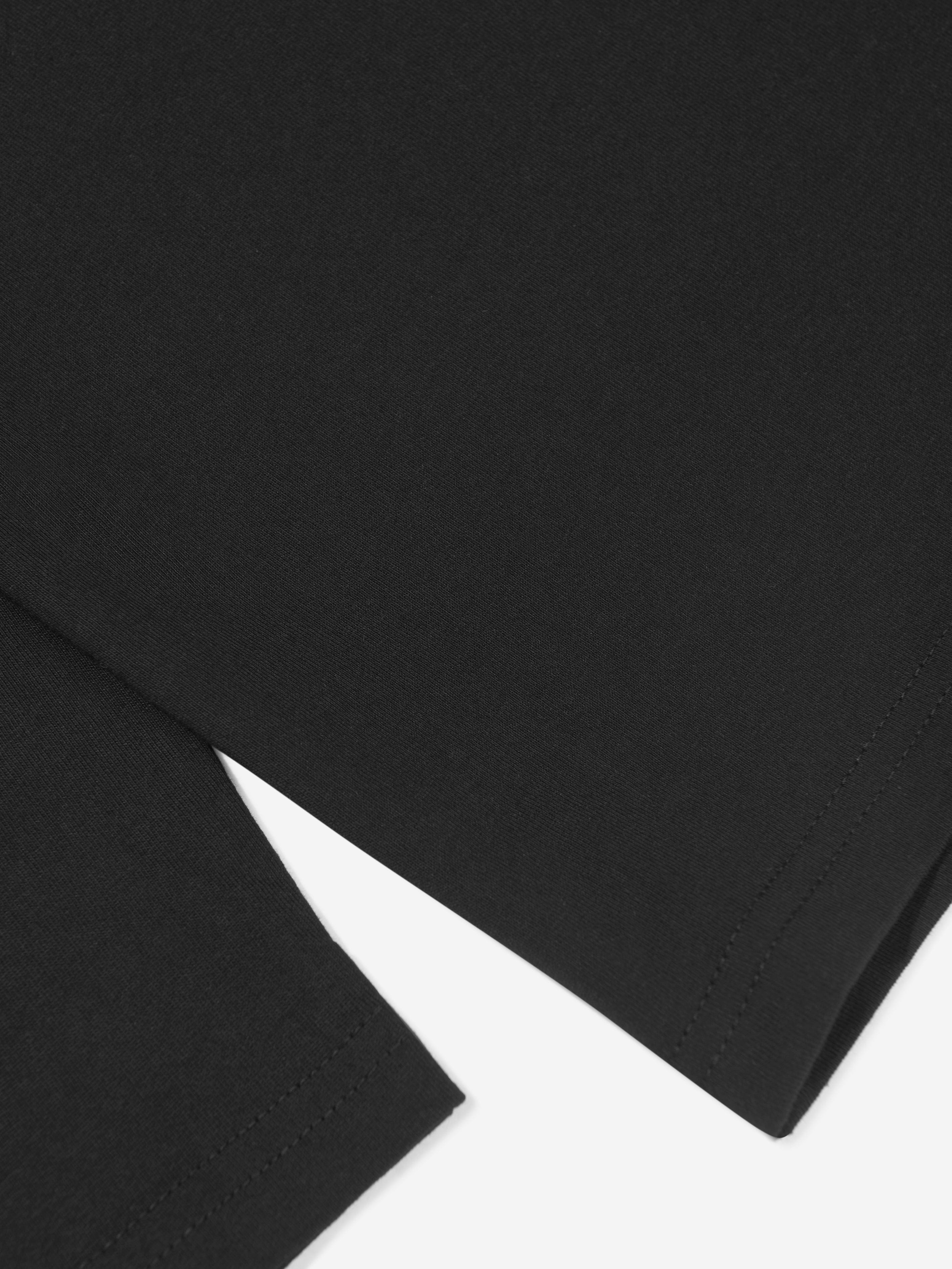 BOSS Boys Long Sleeve Logo T-Shirt in Black Discount Shop For