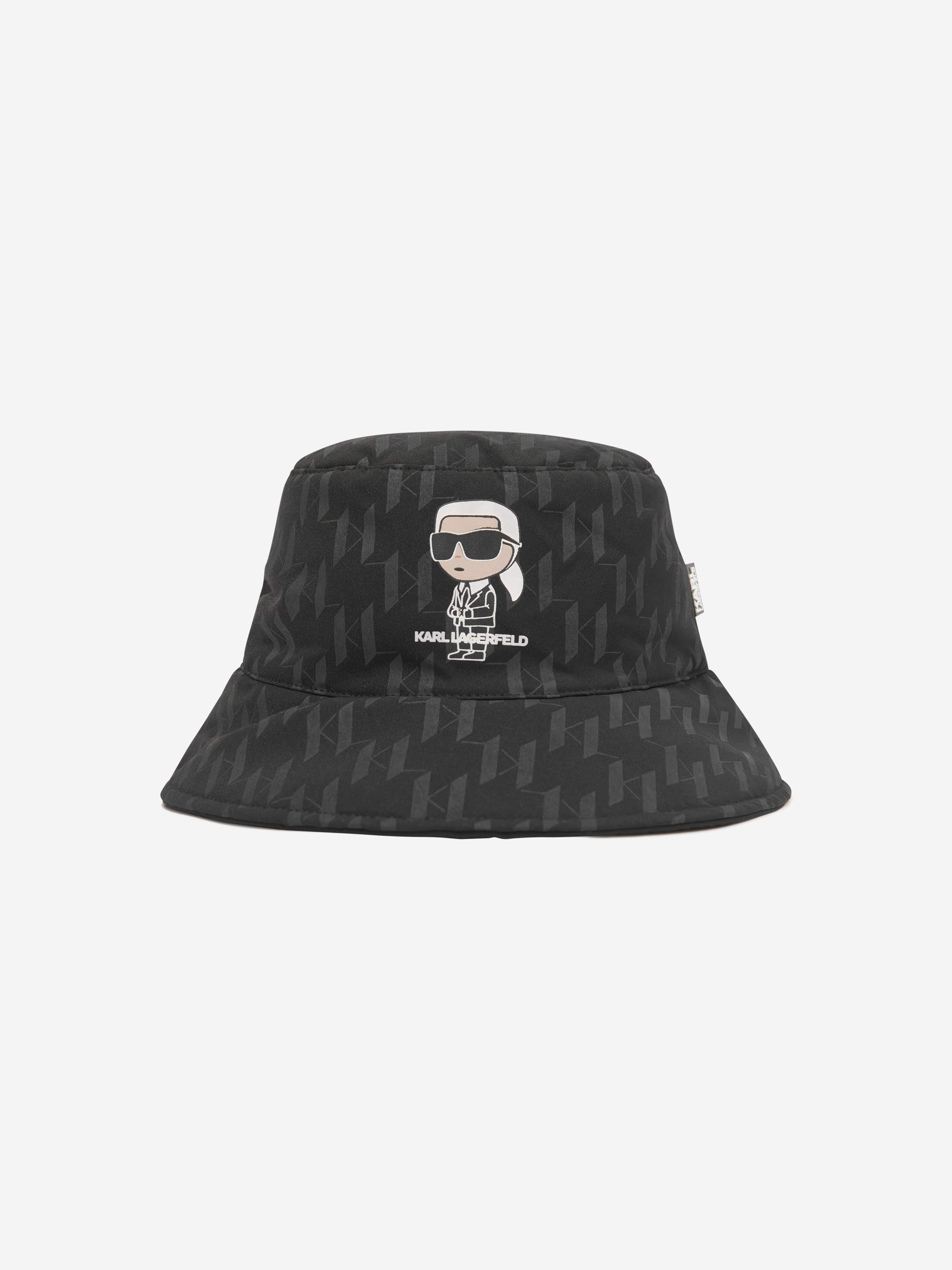 Karl Lagerfeld Girls Karl Bucket Hat in Black Clearance Supply