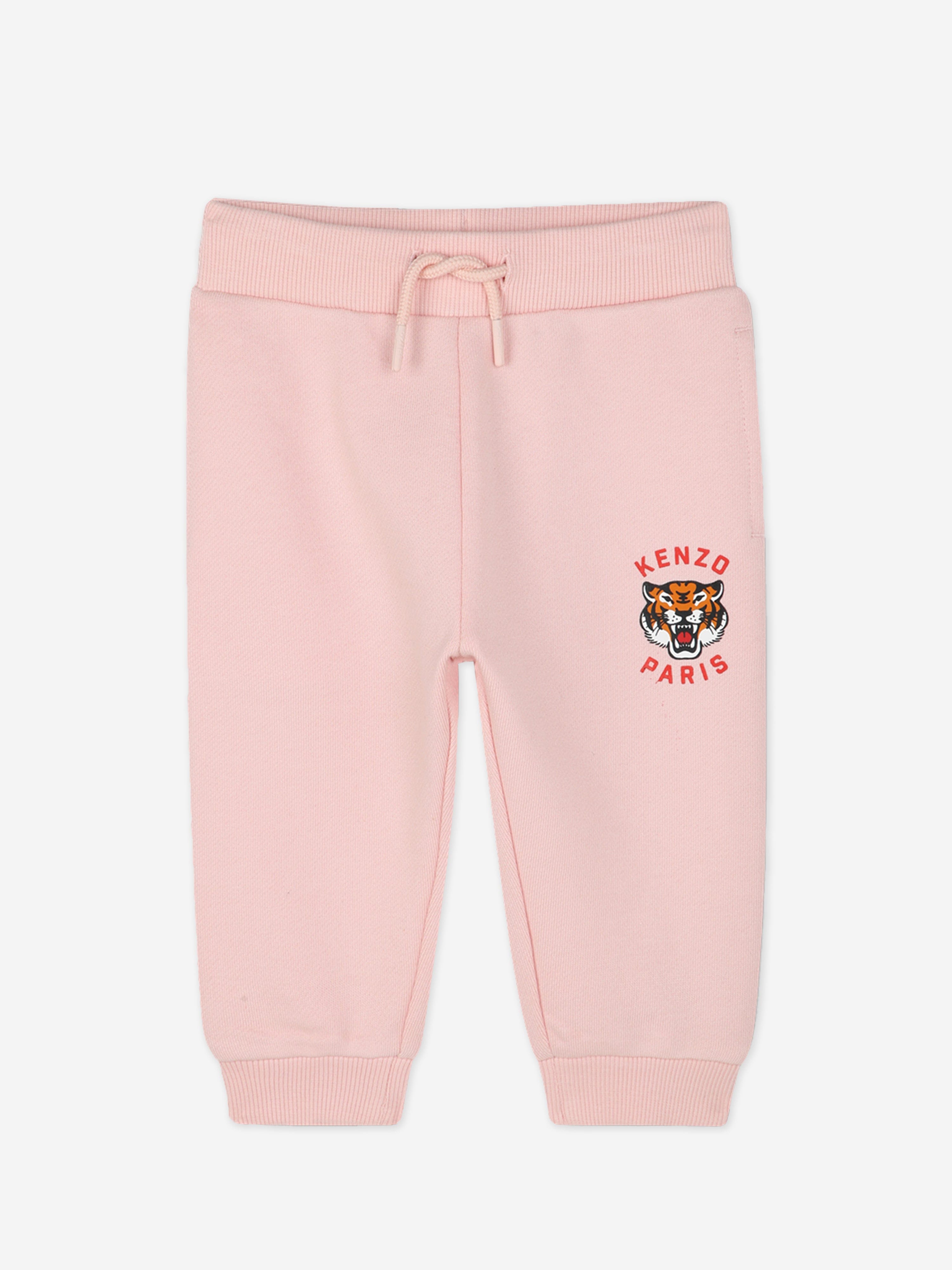 Baby Girls Tiger Logo Tracksuit in Pink Limited Edition Online