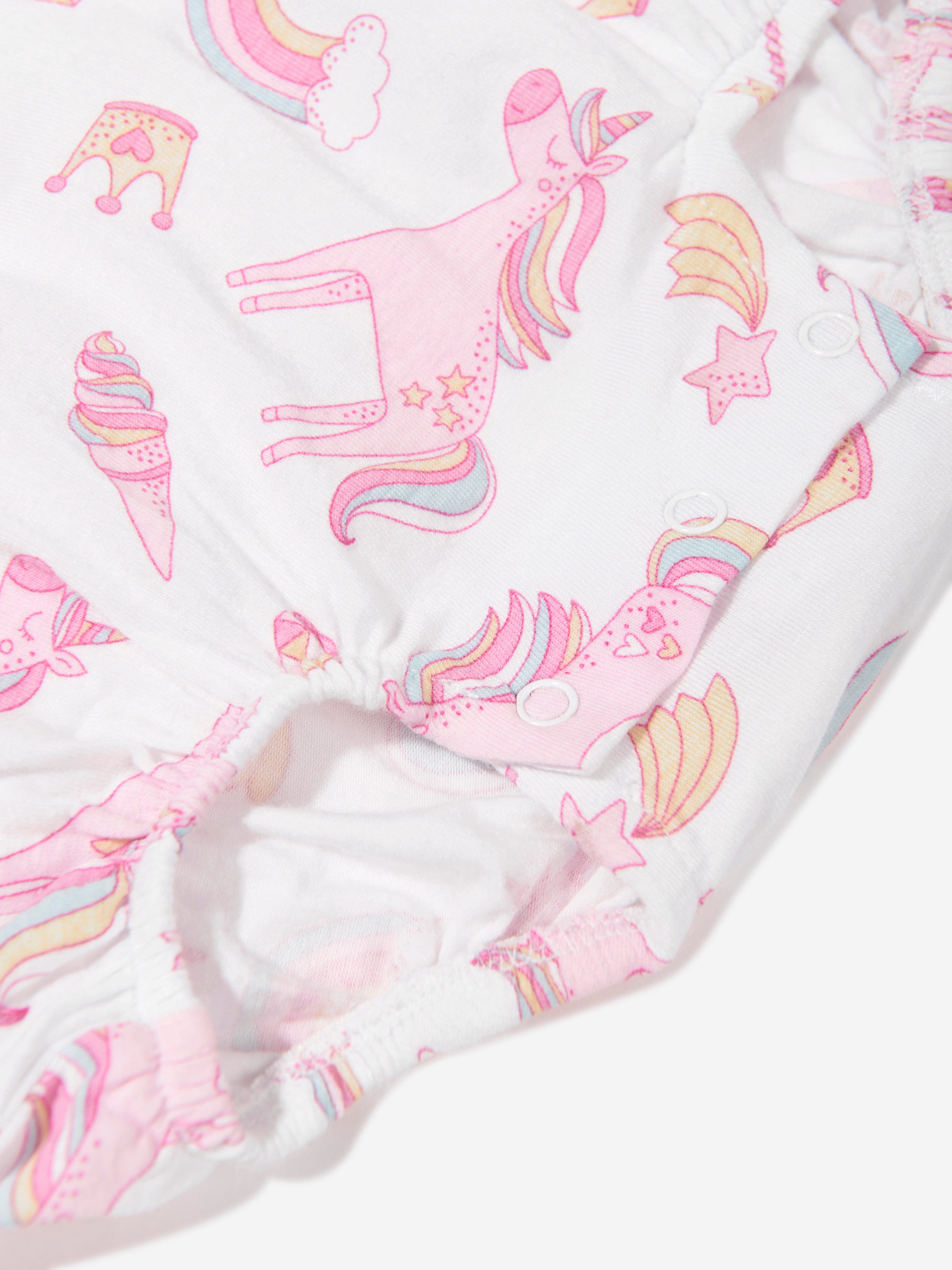 Magnolia Baby Baby Girls Believe In Magic Bubble Romper in White Cheap Low Shipping Fee