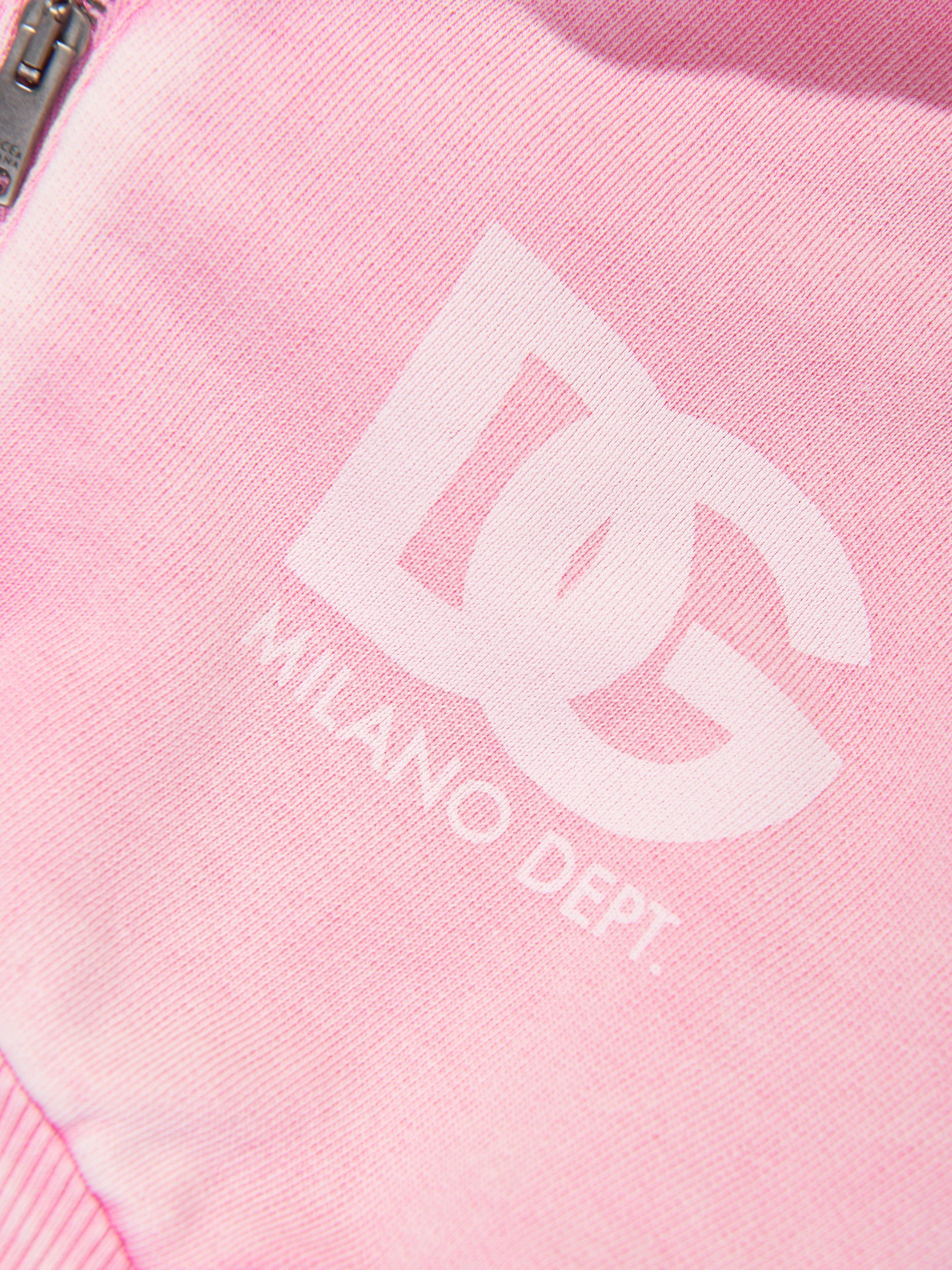 Dolce & Gabbana Girls Logo Zip Up Top in Pink Free Shipping Low Cost