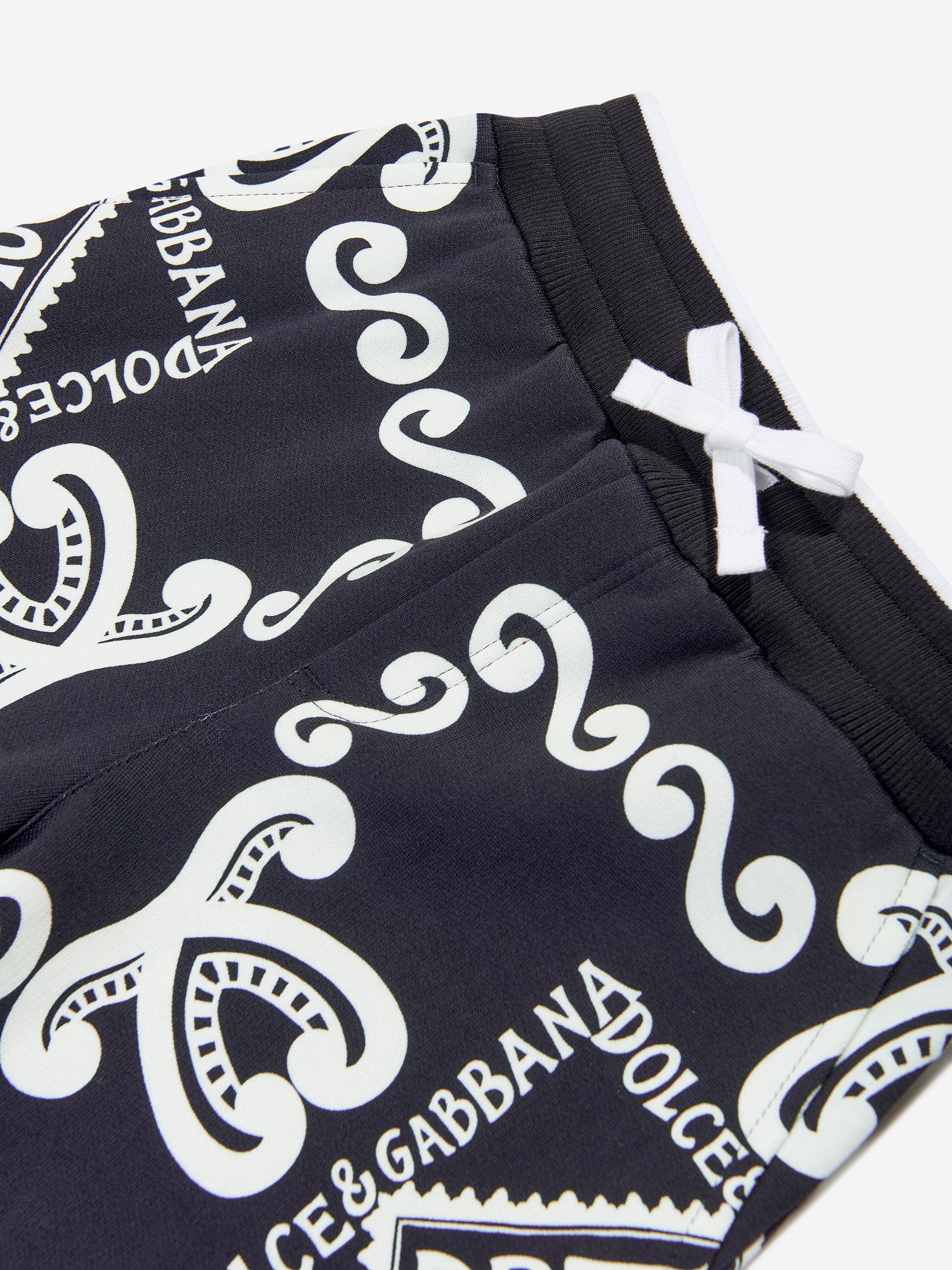 Dolce & Gabbana Boys DG Marina Bermuda Shorts in Blue Best Sale Online