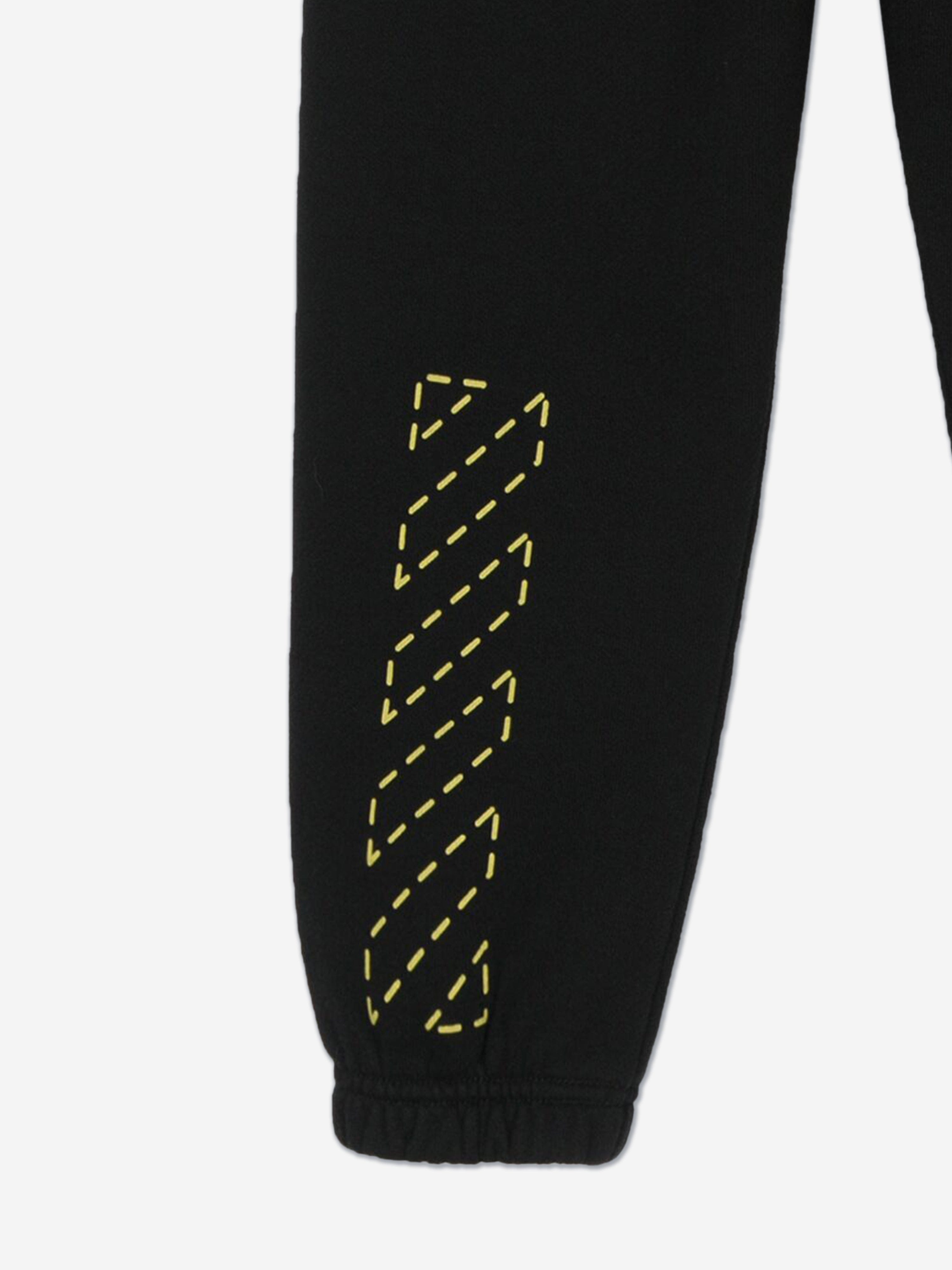 Off-White Kids Bookish Diagonal Joggers in Black Good Selling Cheap Pice