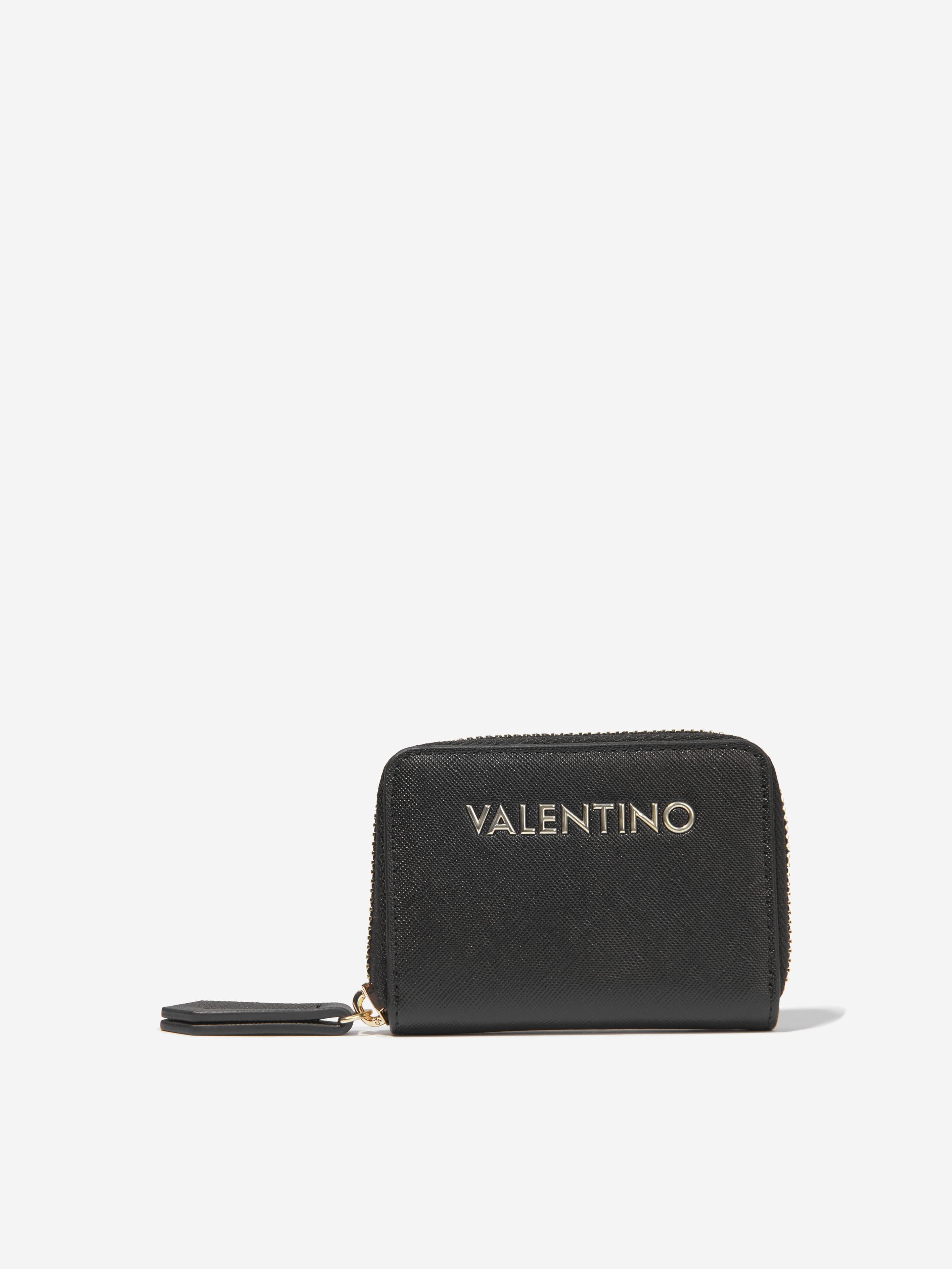 Valentino Girls Zero Zip Around Wallet in Black (W: 1.8cm) Free Shipping Sale Online