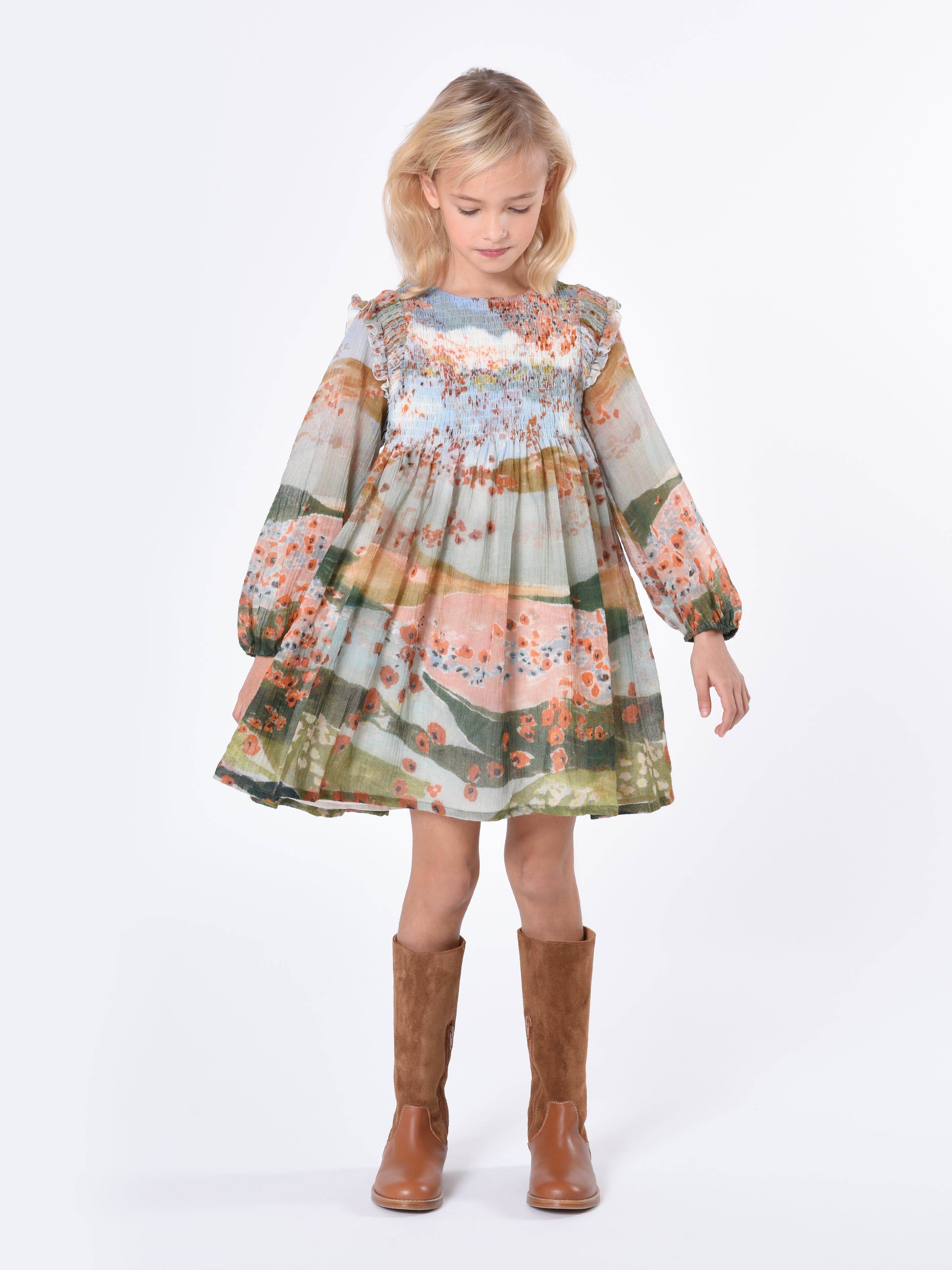 Chlo¨¦ Girls Ceremony Dress in Multicolour Cheap Cheap Online
