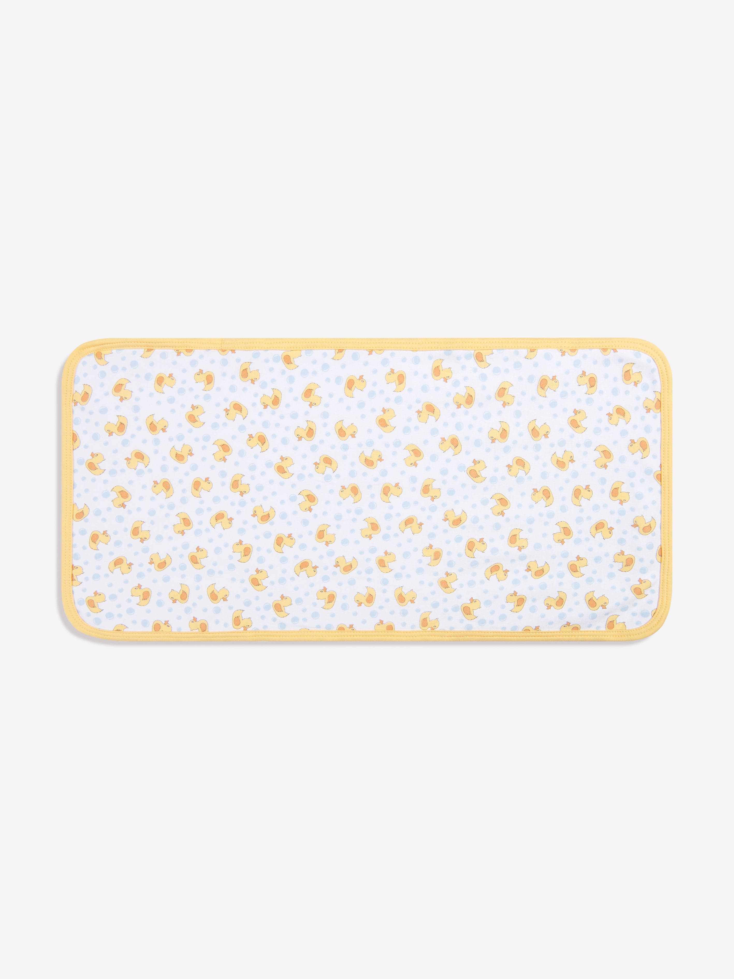 Magnolia Baby Baby Rubber Ducky Printed Burp Cloth in White Cheap