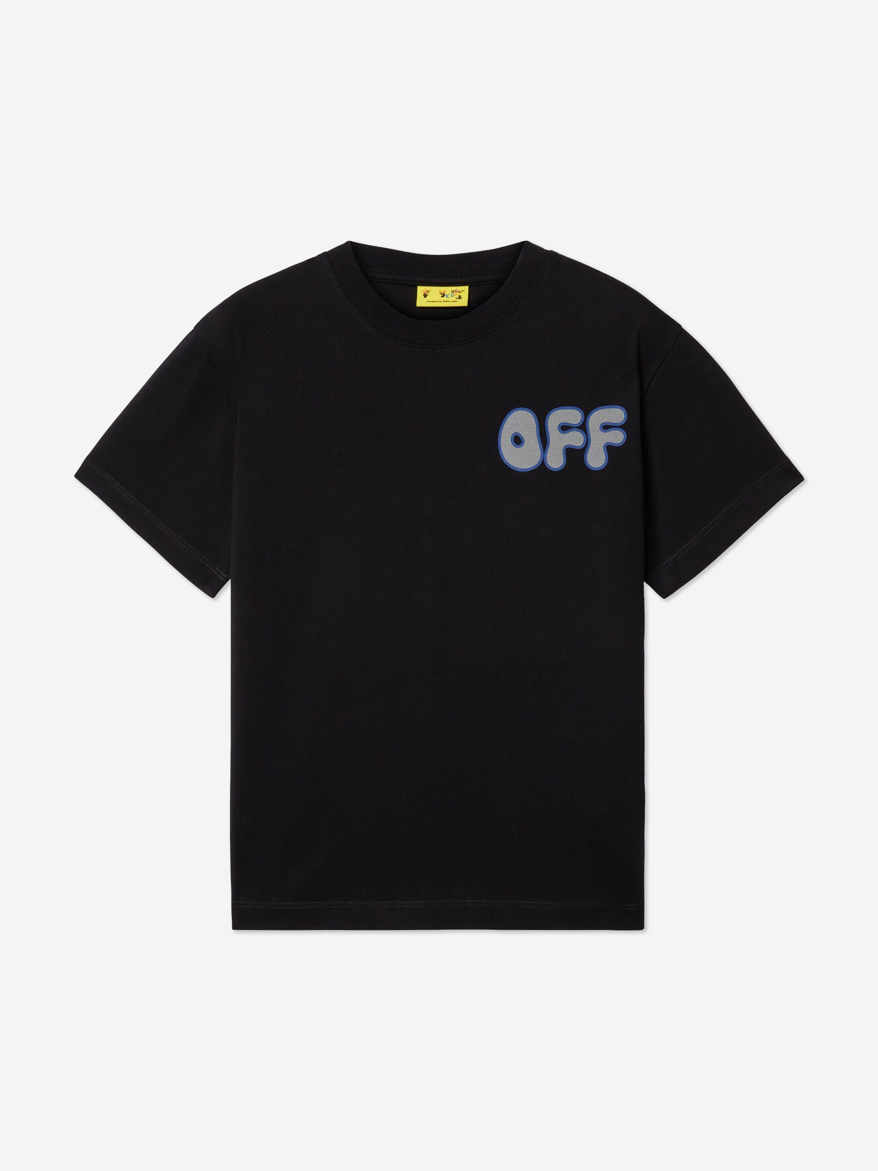 Off-White Boys Arrow Chunky T-Shirt in Black With Paypal For Sale