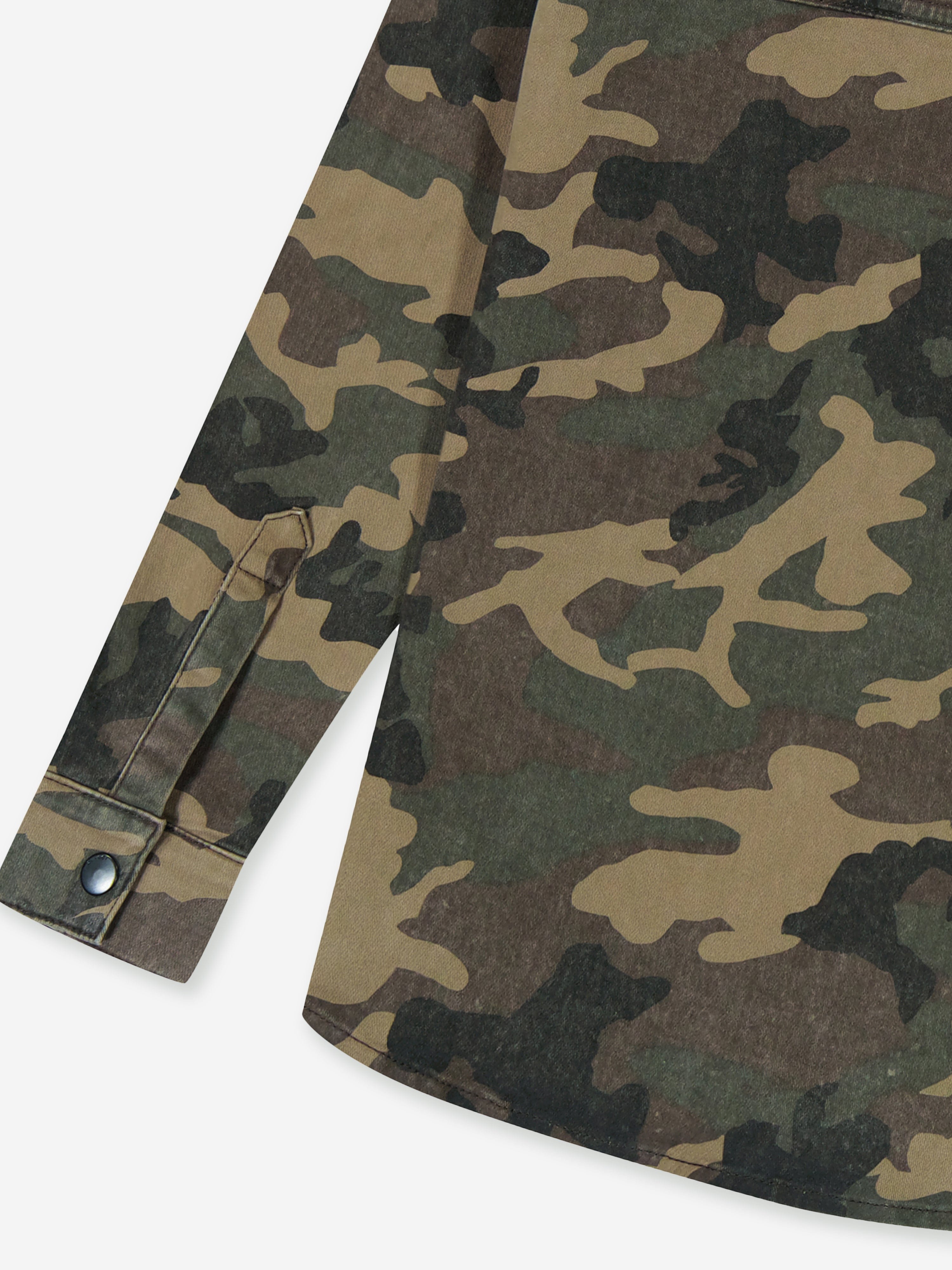 DL1961 Kids Ash Camouflage Shirt in Brown Affordable Cheap Online