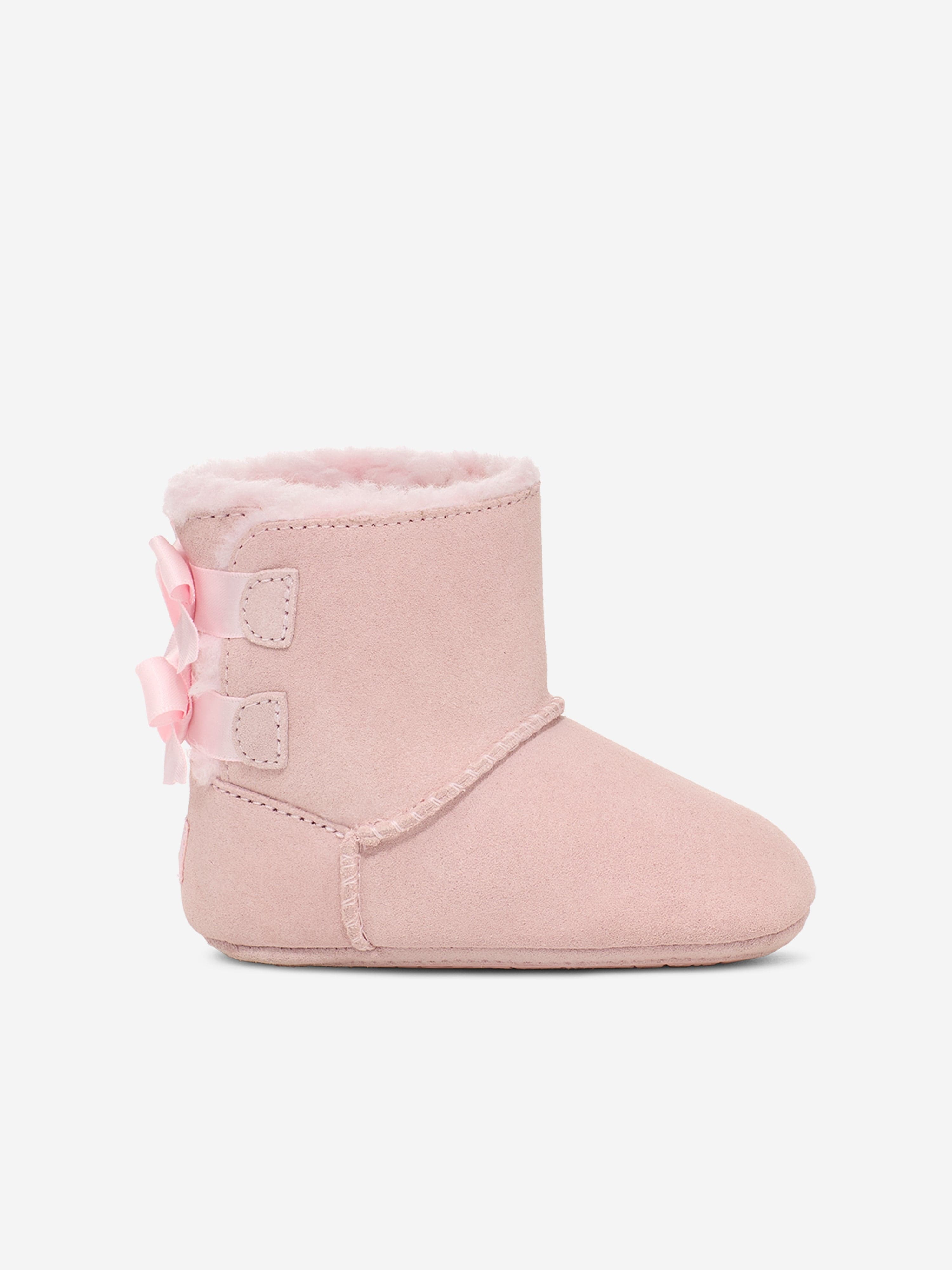 UGG Baby Girls Bailey Bow Boots in Pink Outlet Discount Authentic