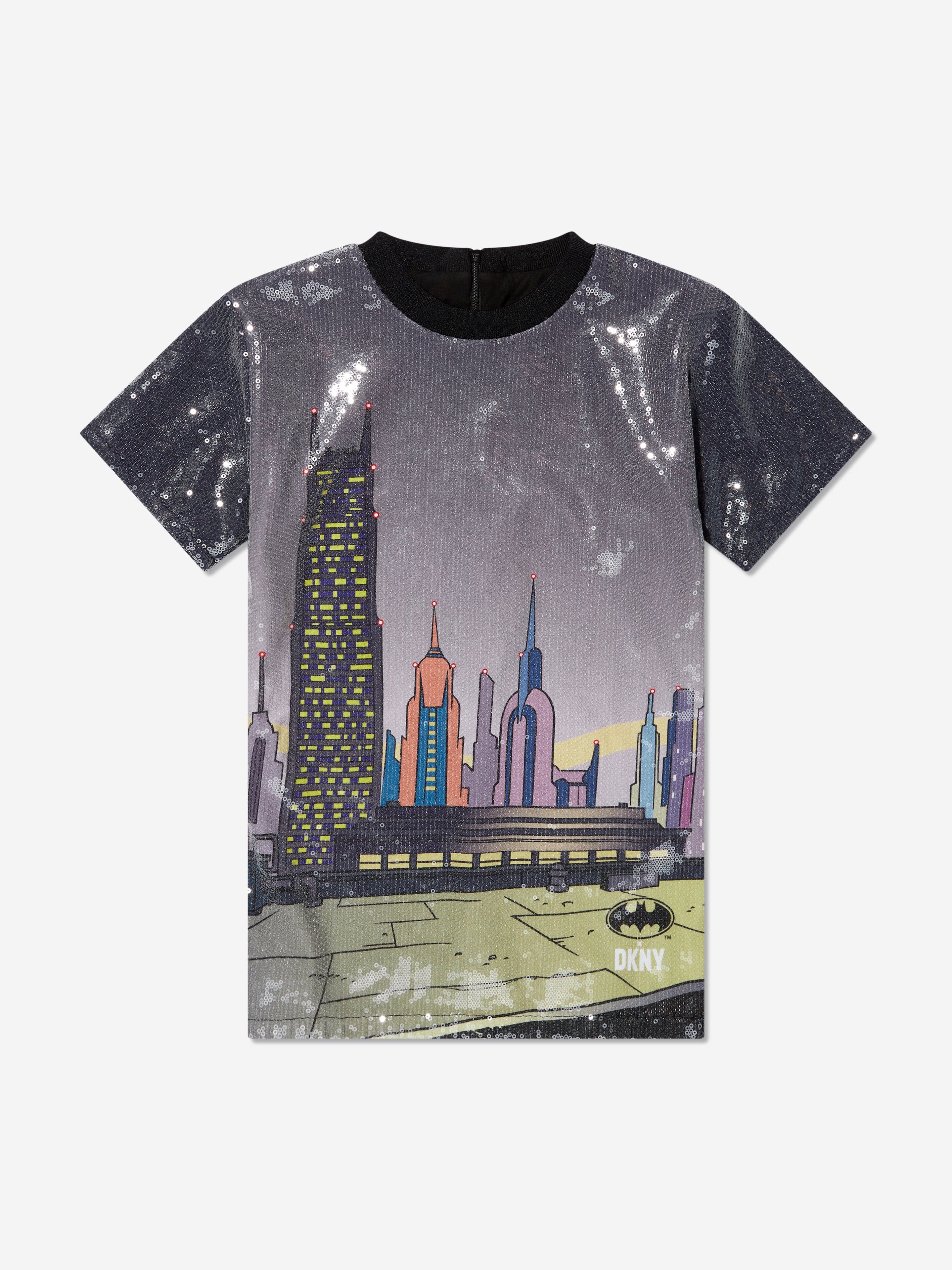 DKNY Girls Batman Sequin Dress in Multicolour Buy Cheap Recommend