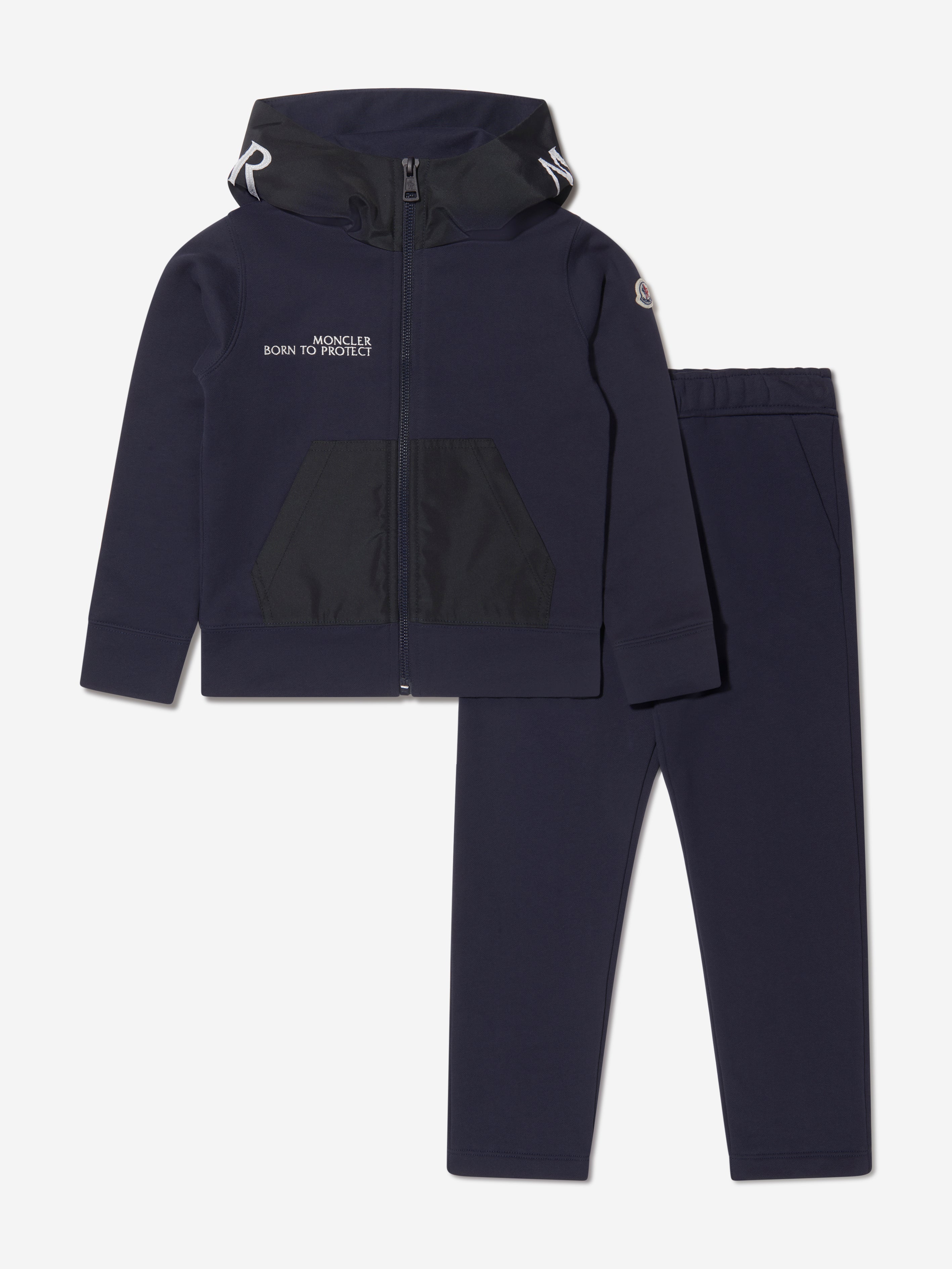 Moncler Enfant Kids Born to Protect Tracksuit in Navy Outlet 2025 New