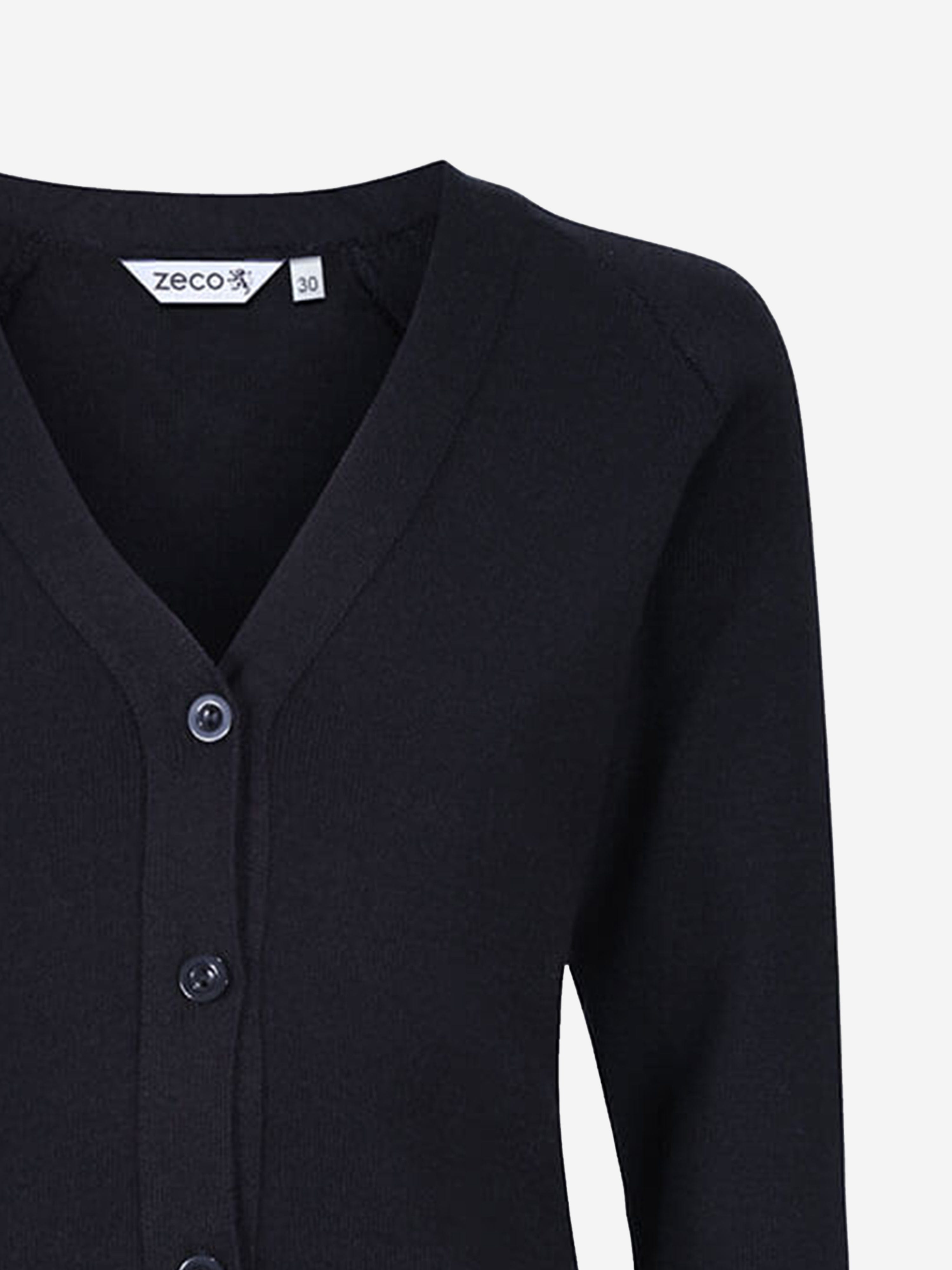 Zeco Kids School Cotton Mix Knitted Cardigan in Navy Discount Collections
