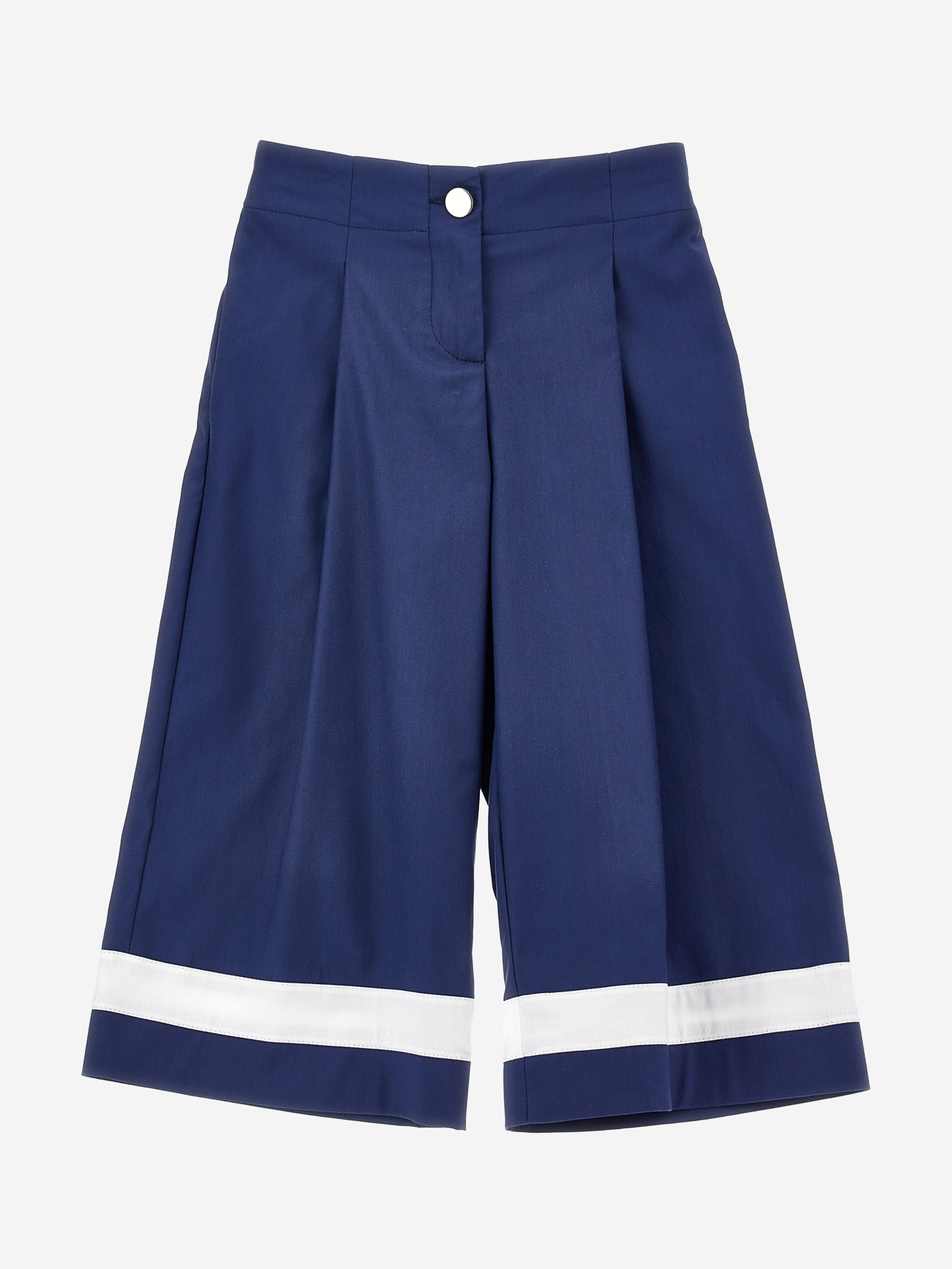 Monnalisa Girls Marina Trousers in Navy Clearance Best Store To Get