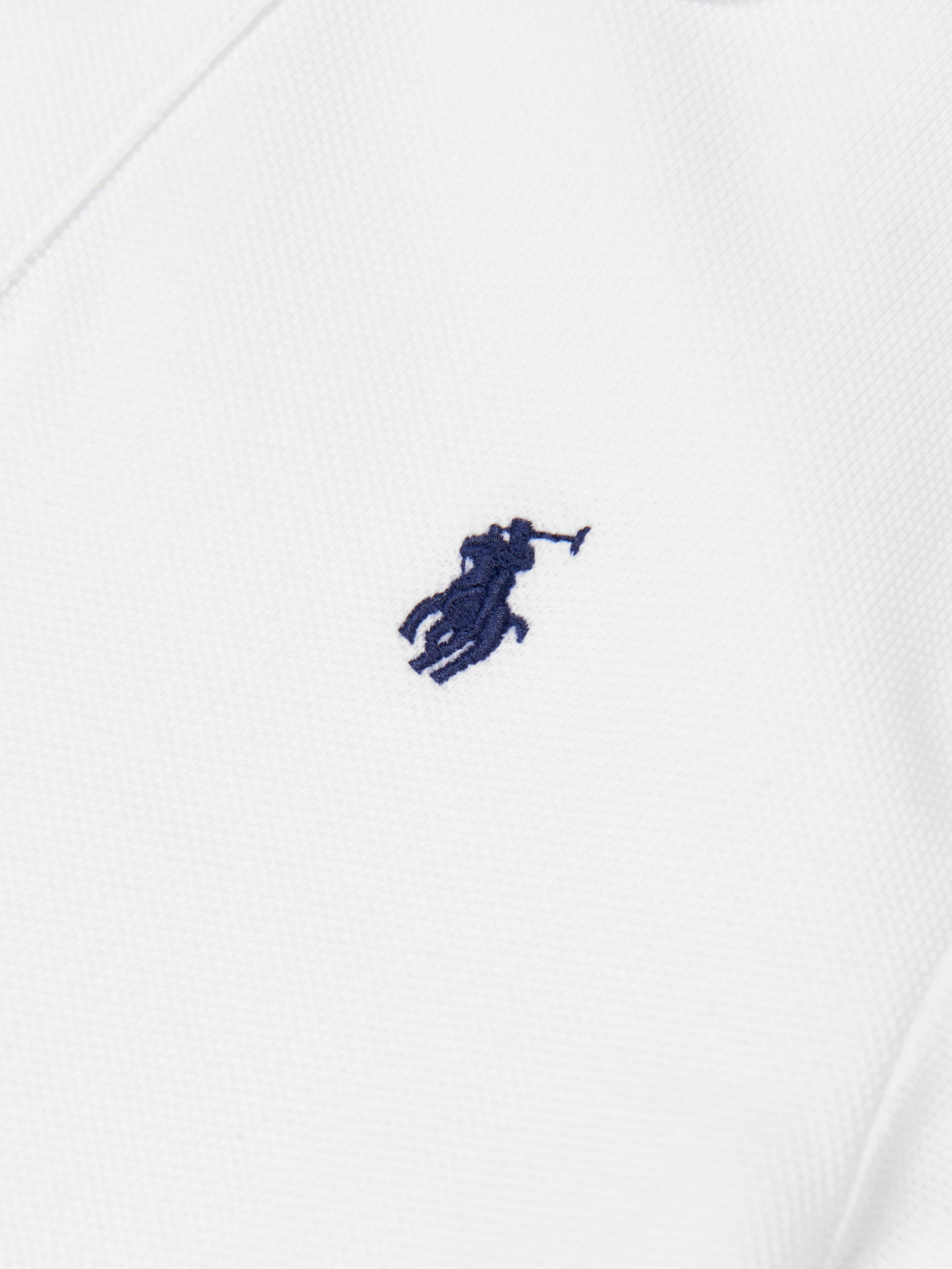 Ralph Lauren Boys Logo Polo Shirt in White The Cheapest