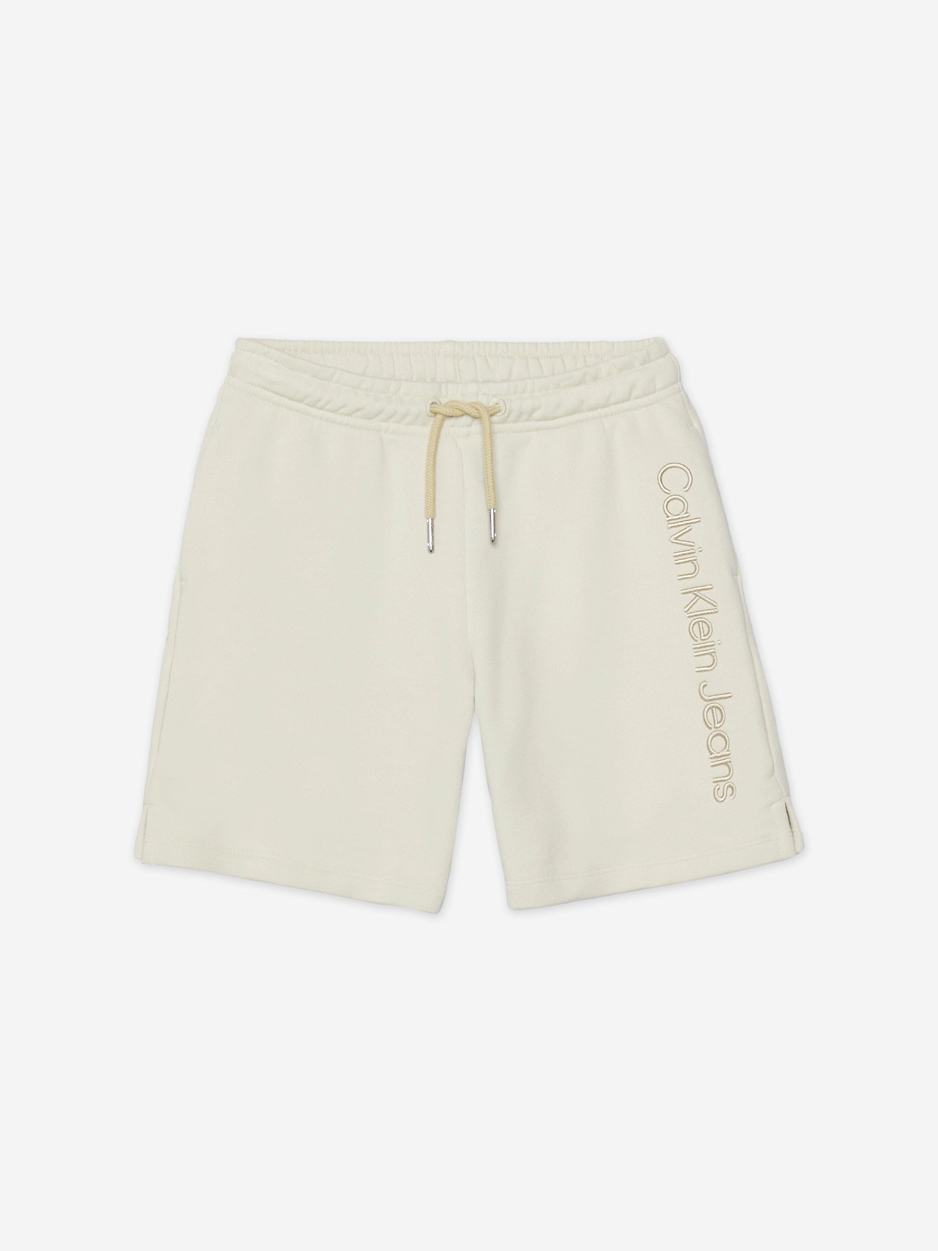 Calvin Klein Jeans Boys 3D Raised Embroidered Shorts in Green Many Kinds Of Cheap Pice