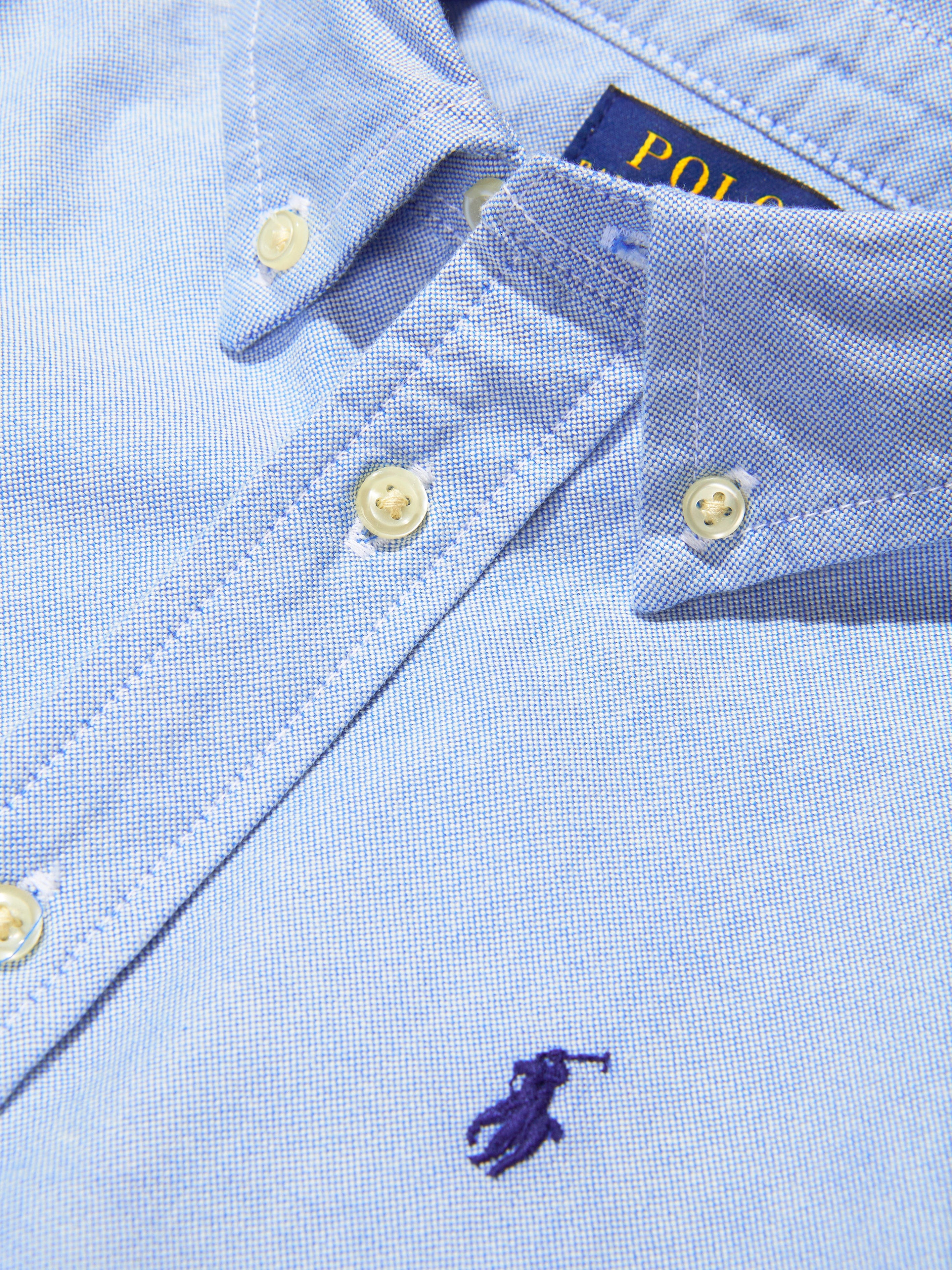 Ralph Lauren Boys Logo Shirt in Blue Where To Buy Low Pice