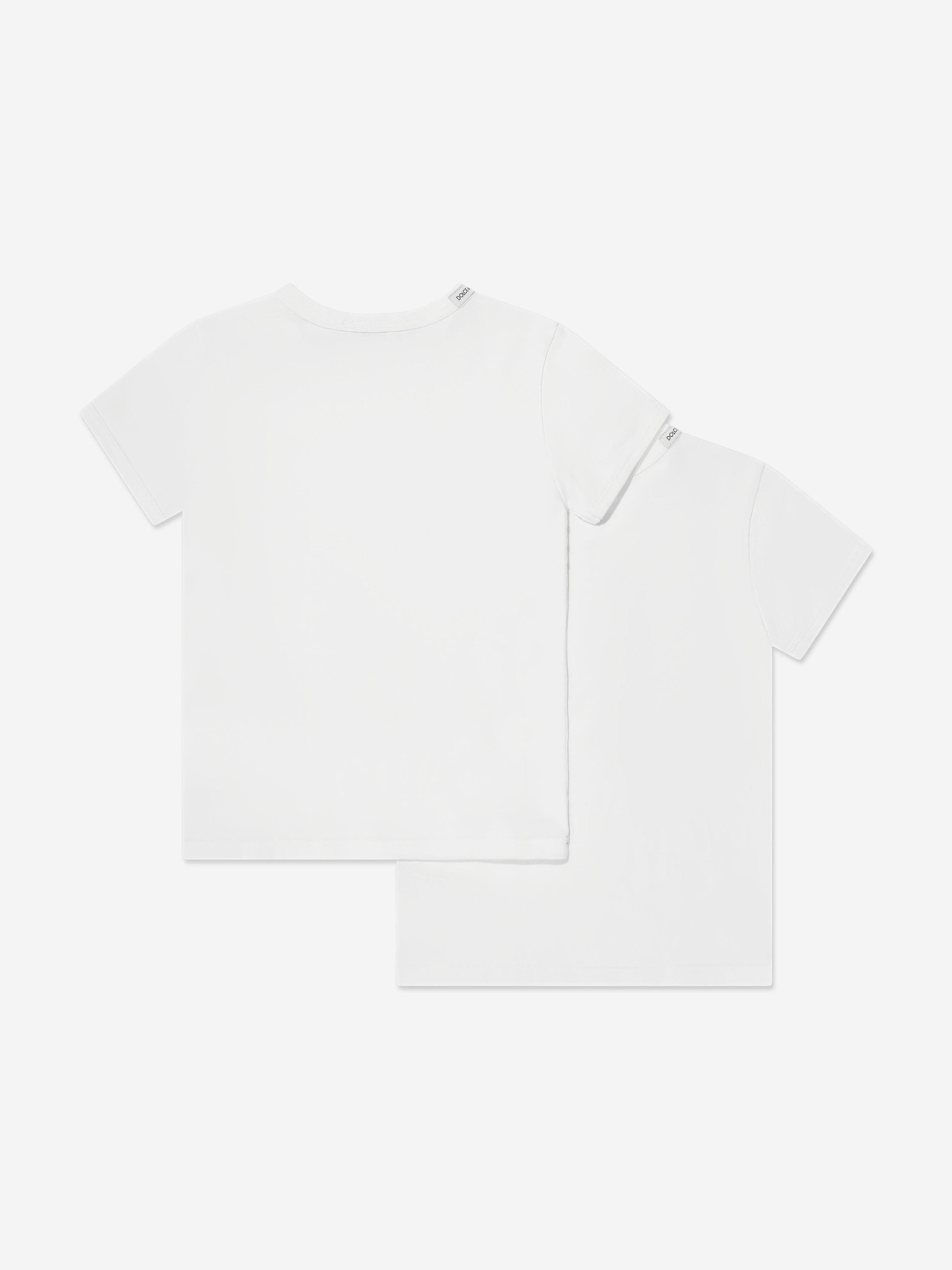 Dolce & Gabbana Boys T-Shirts Set (2 Pack) in White Free Shipping For Sale